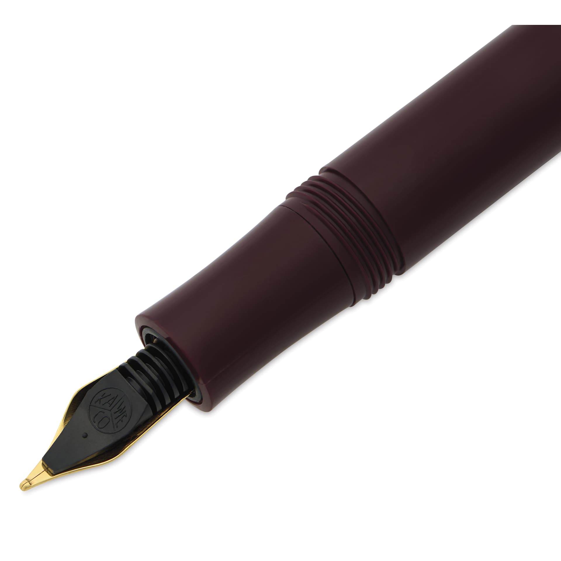 Kaweco Classic Sport Fountain Pen - Bordeaux, Medium, close-up of the ink feed