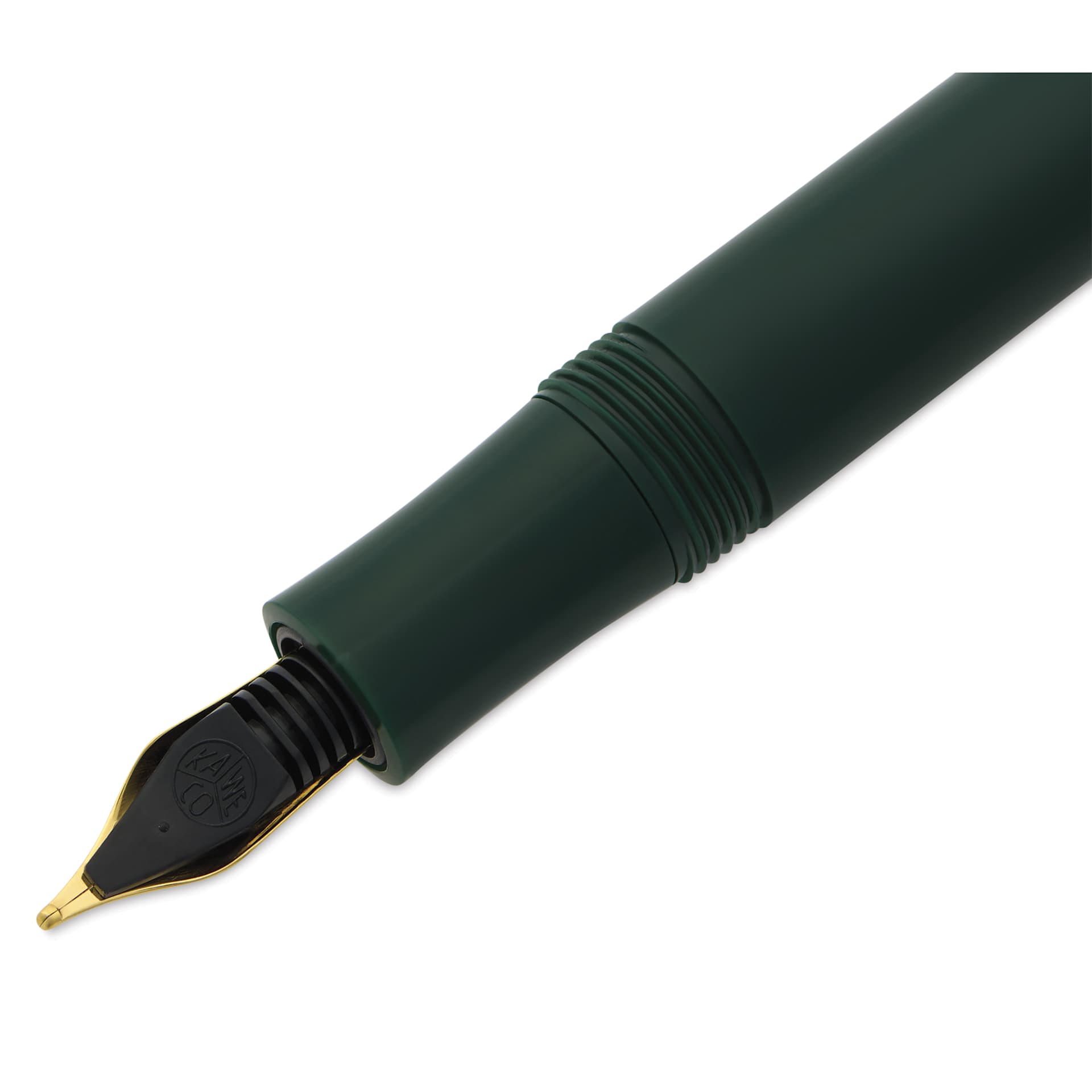 Kaweco Classic Sport Fountain Pen - Green, Broad, close-up of the ink feed