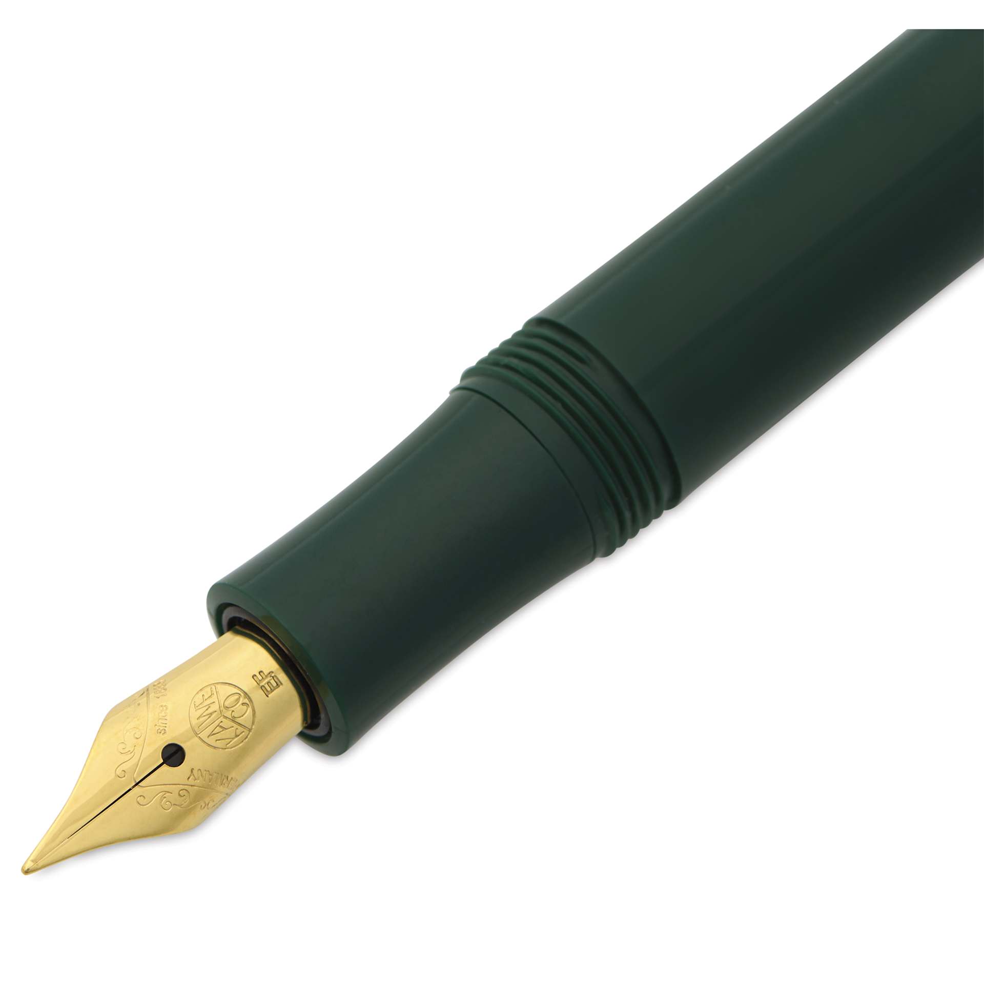 Kaweco Classic Sport Fountain Pen - Green, Extra-Fine, close-up of nib