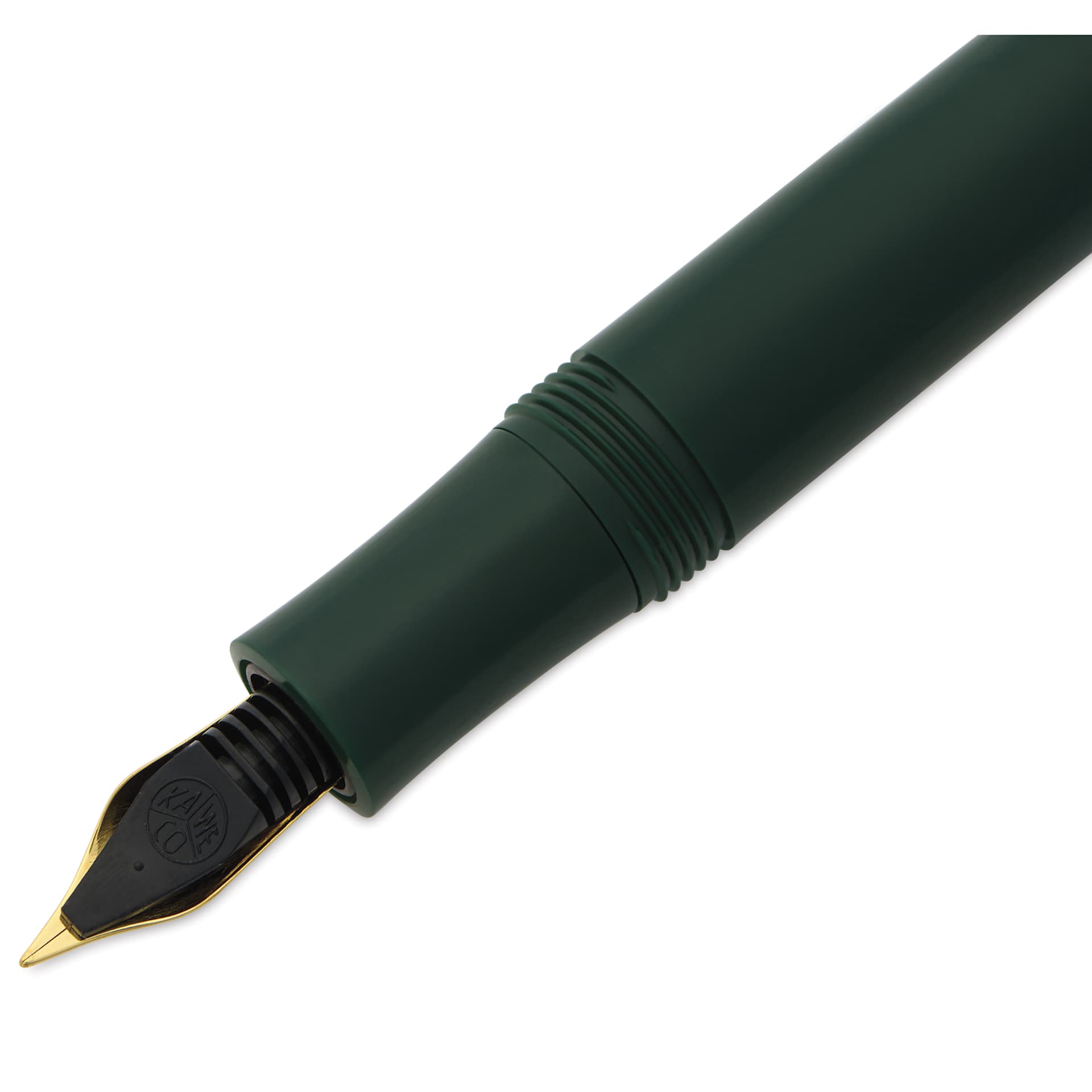Kaweco Classic Sport Fountain Pen - Green, Extra-Fine, close-up of the ink nib