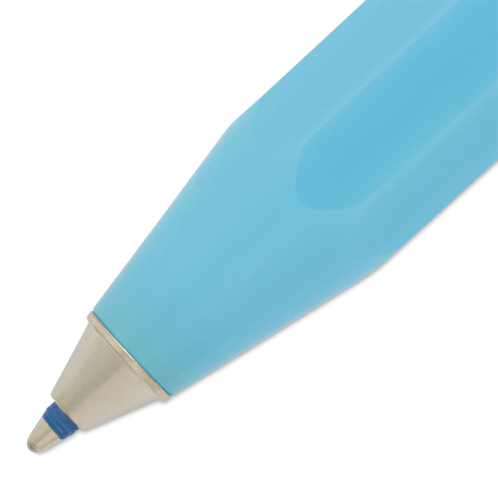 Kaweco Frosted Sport Ballpoint Pen - Light Blueberry - close-up of tip