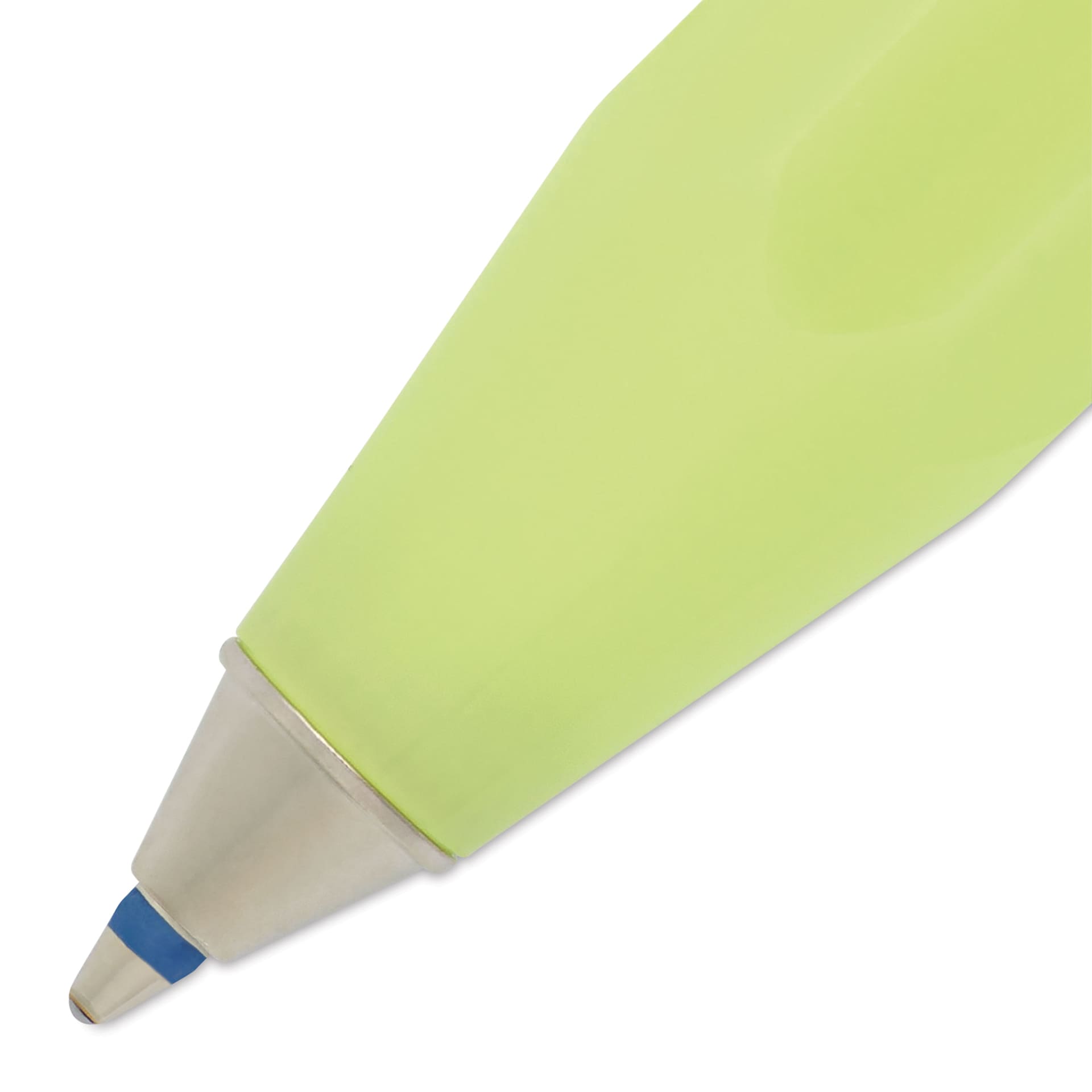 Kaweco Frosted Sport Ballpoint Pen - Fine Lime - close-up of tip