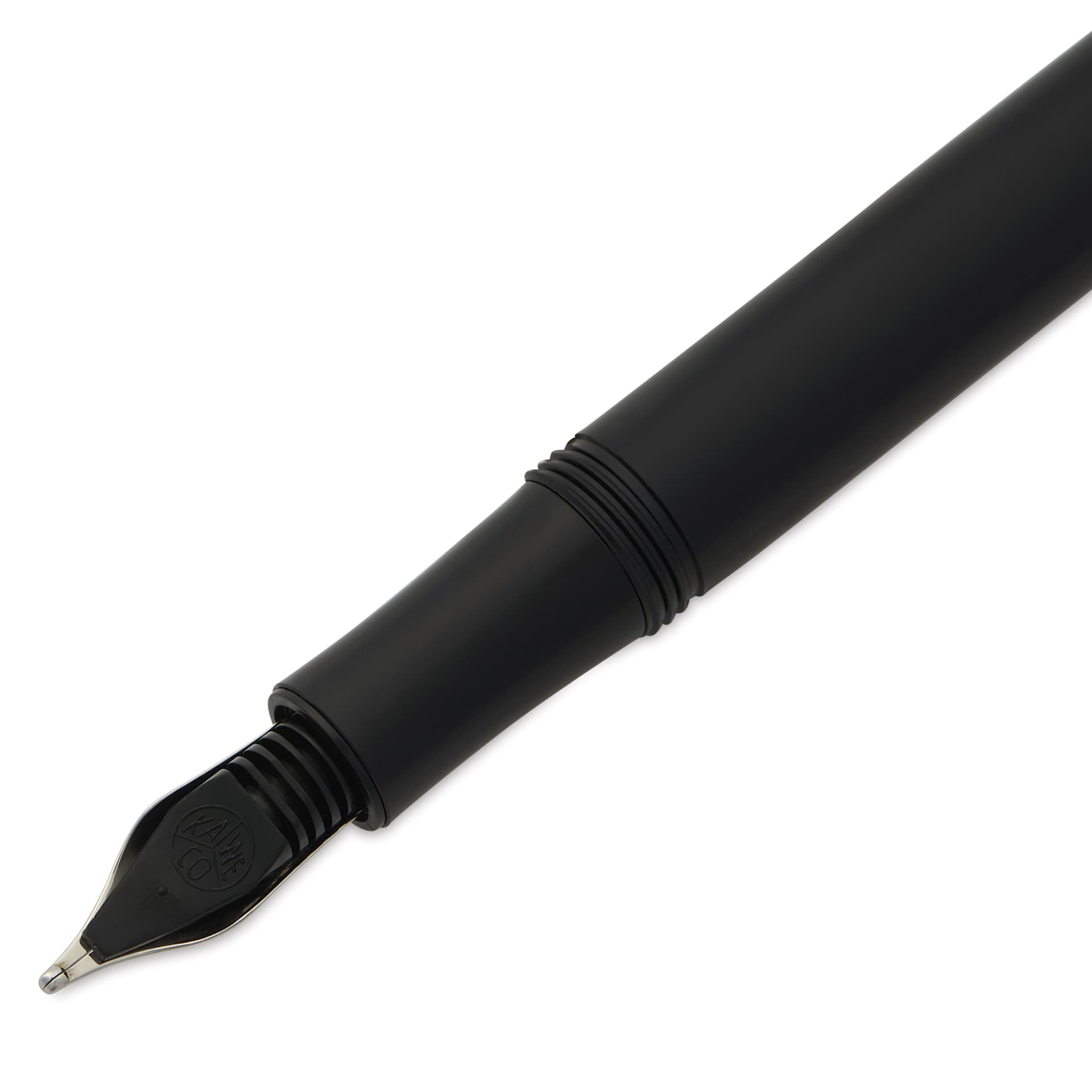 Kaweco Liliput Fountain Pen - Black, Extra-Broad, close-up of the ink feed