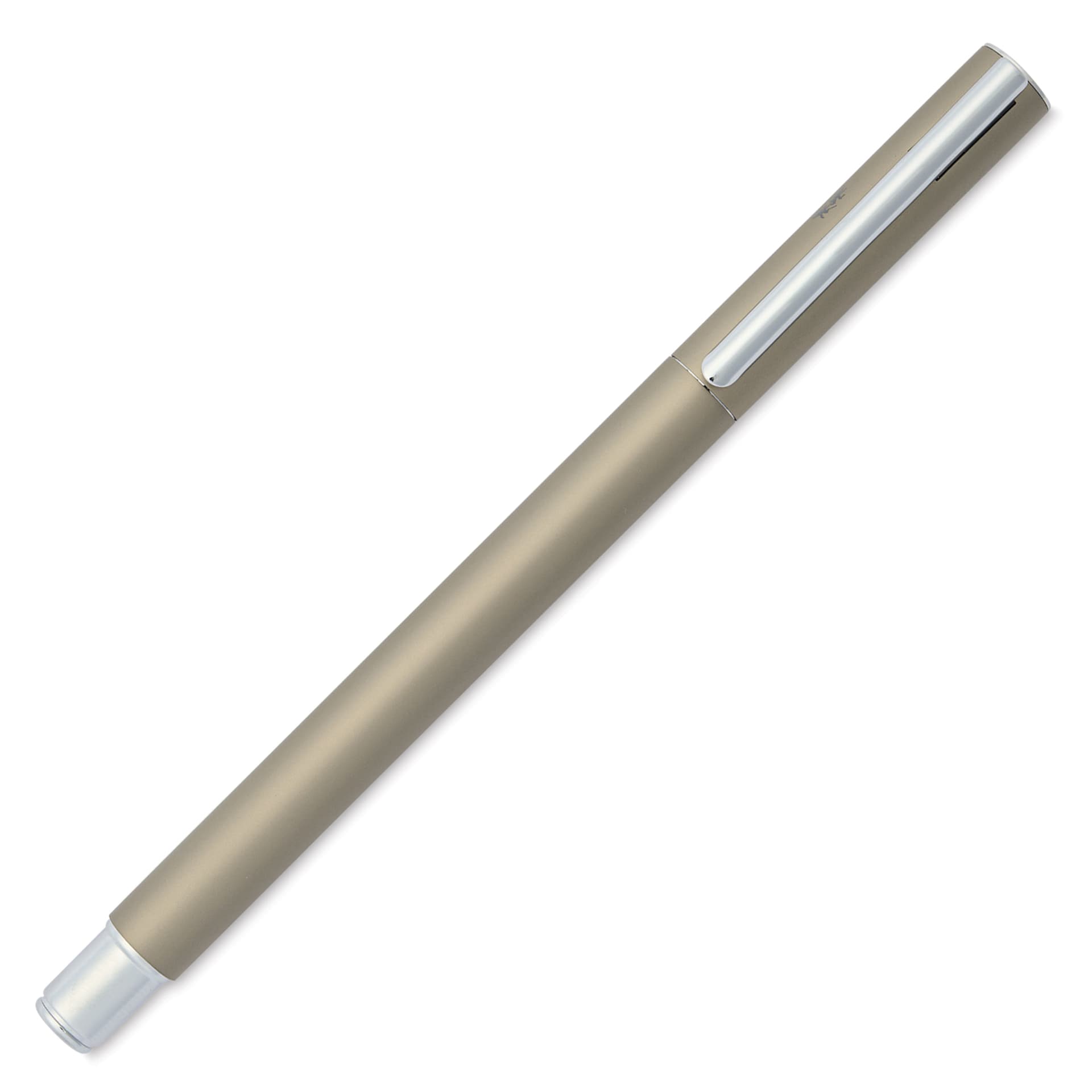 Faber-Castell Neo Slim Fountain Pen - Stainless Steel, Matte, Extra Fine Tip - with cap on