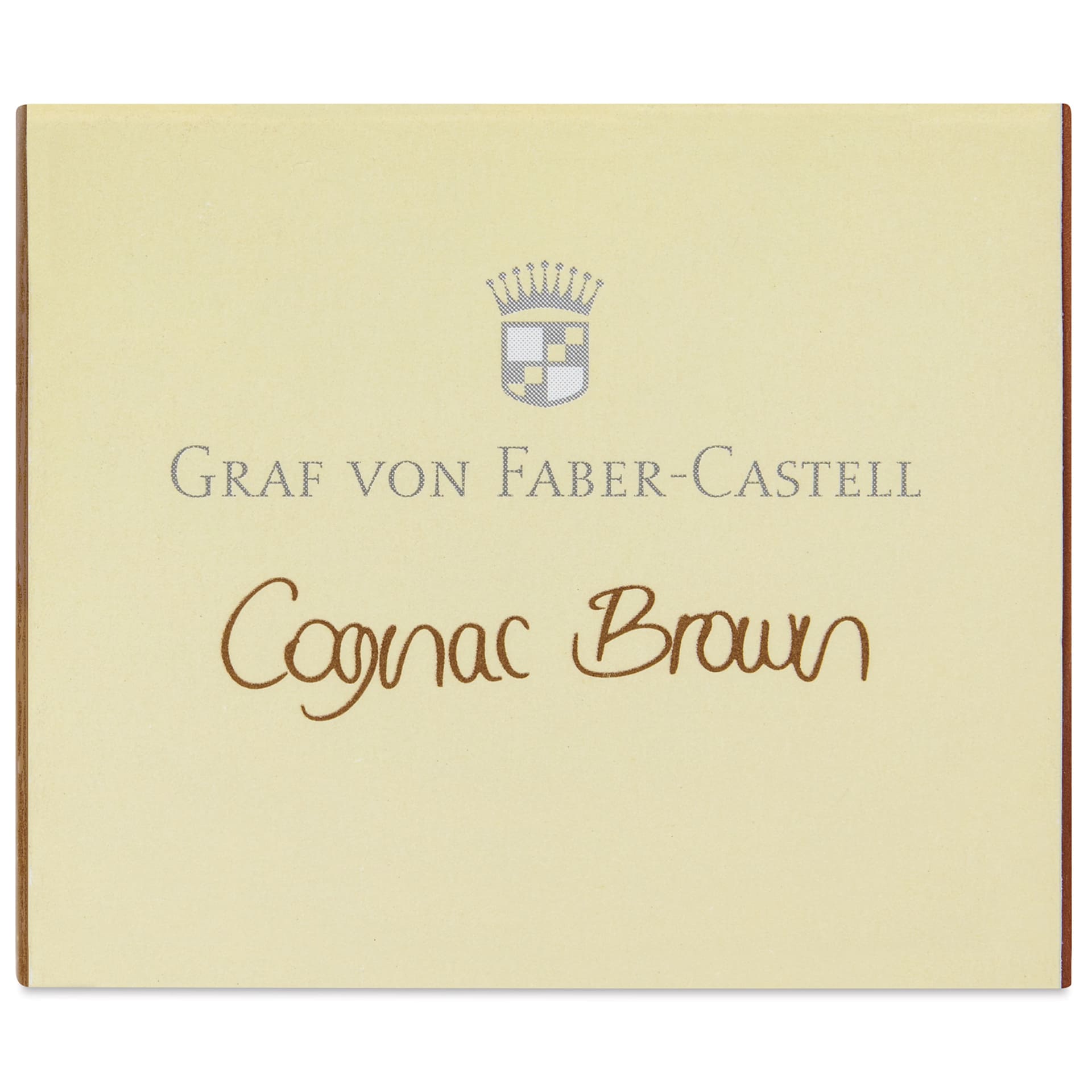 Graf von Faber-Castell Fountain Pen Cartridges - Cognac Brown, Pkg of 6 - front of packaging