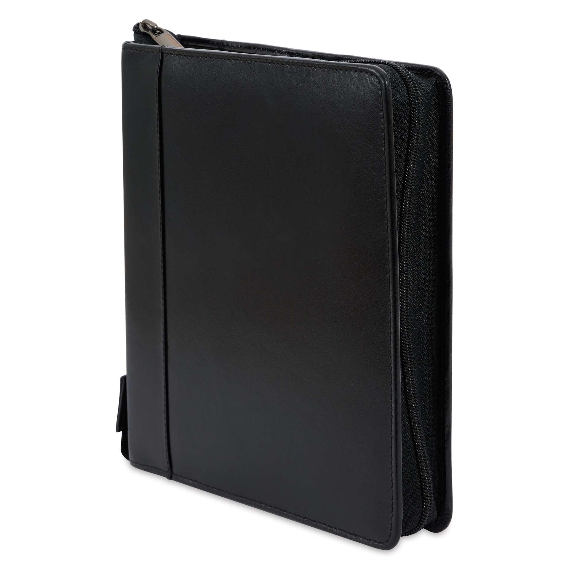 Girologio 24 Pen Leather Zip Case - Black, 7.1" x 8.9"