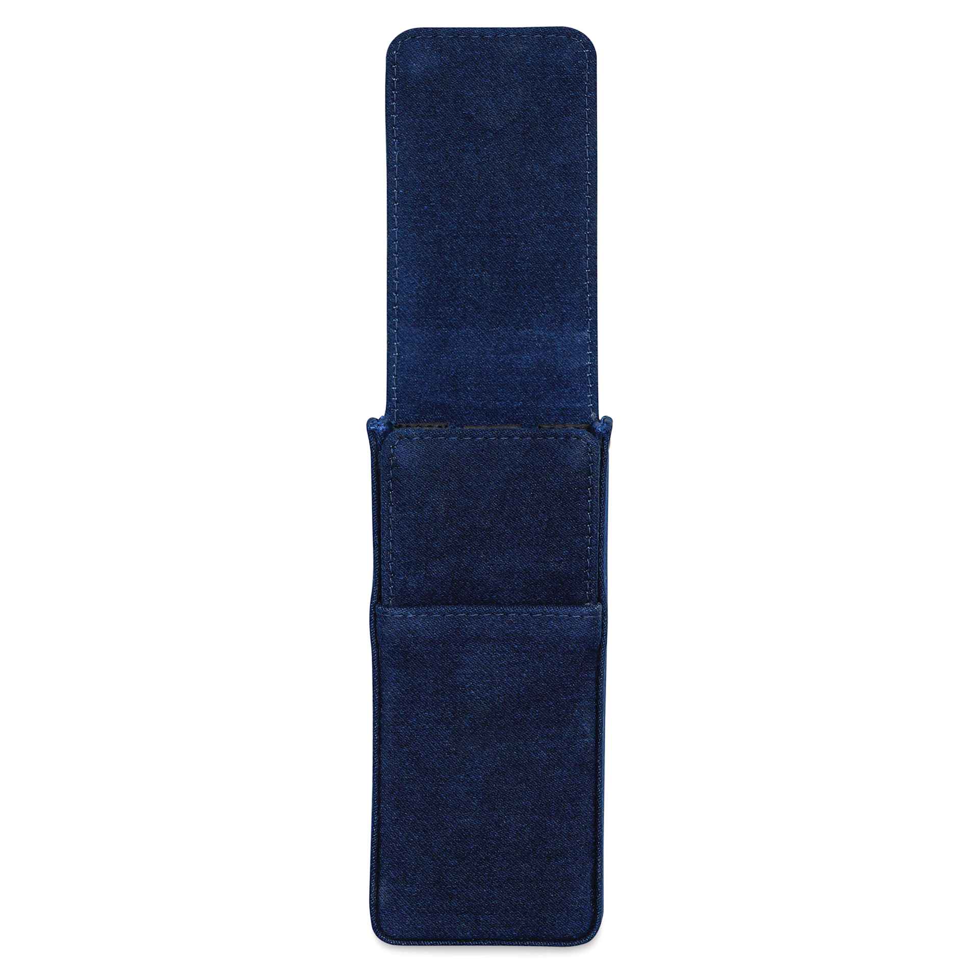 Girologio 3 Denim Pen Case - Cotton Denim, magnetic flap raised