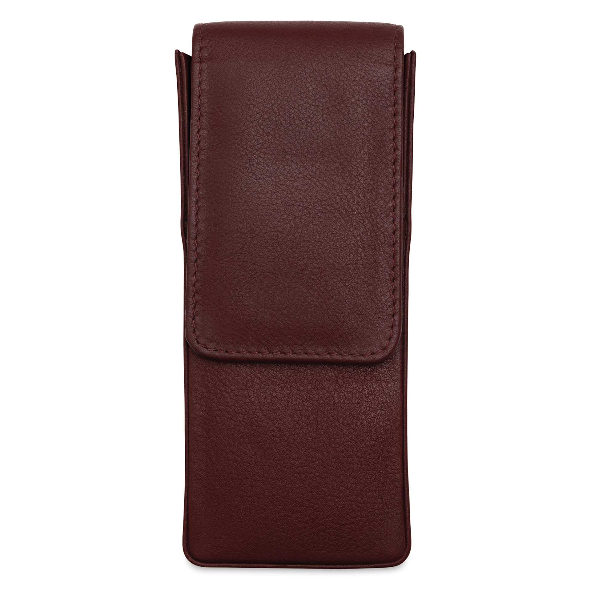Girologio 3 Leather Pen Case - Antique Brown