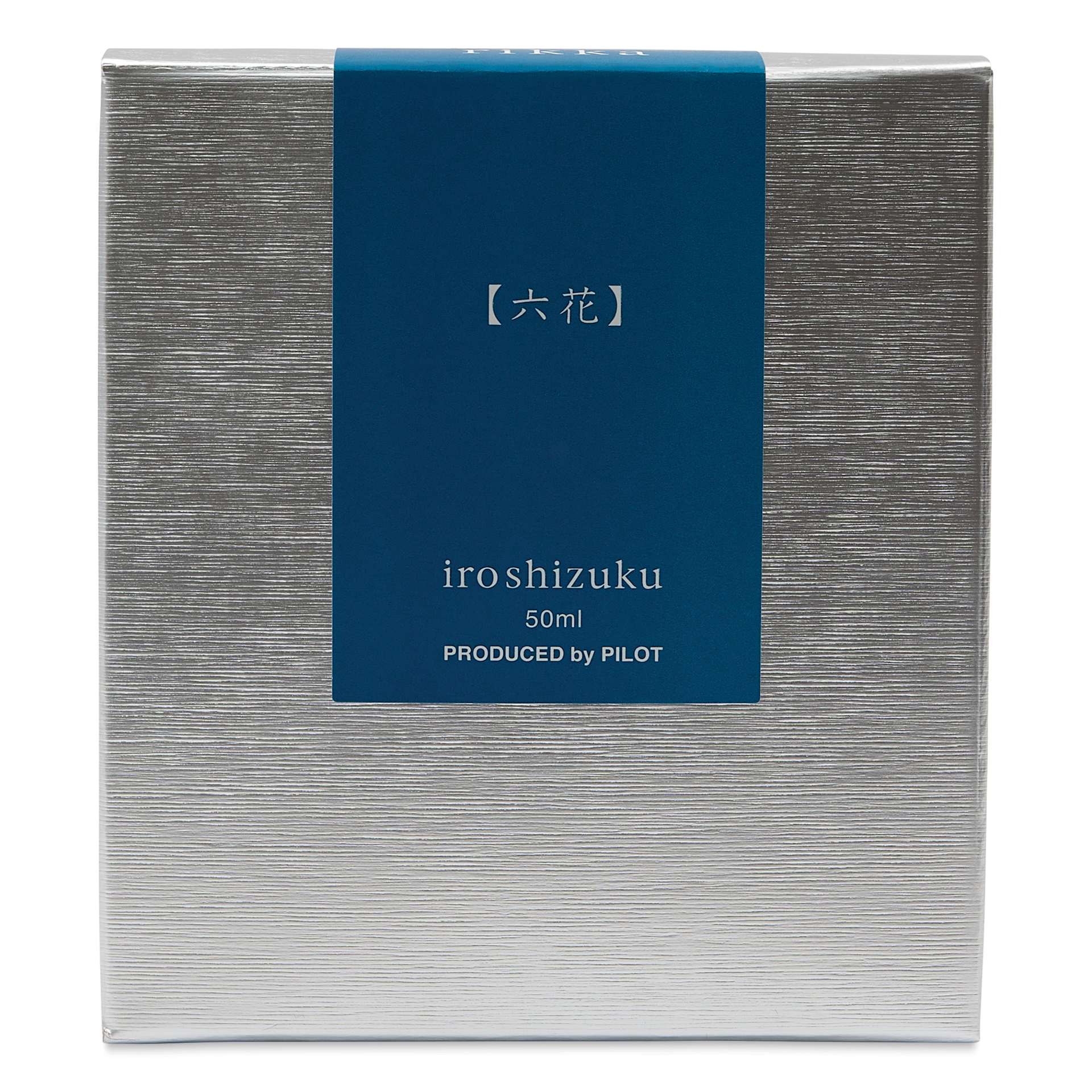 Pilot Iroshizuku Fountain Pen Ink - Snow Crystal (Rikka), 50 ml, packaging box