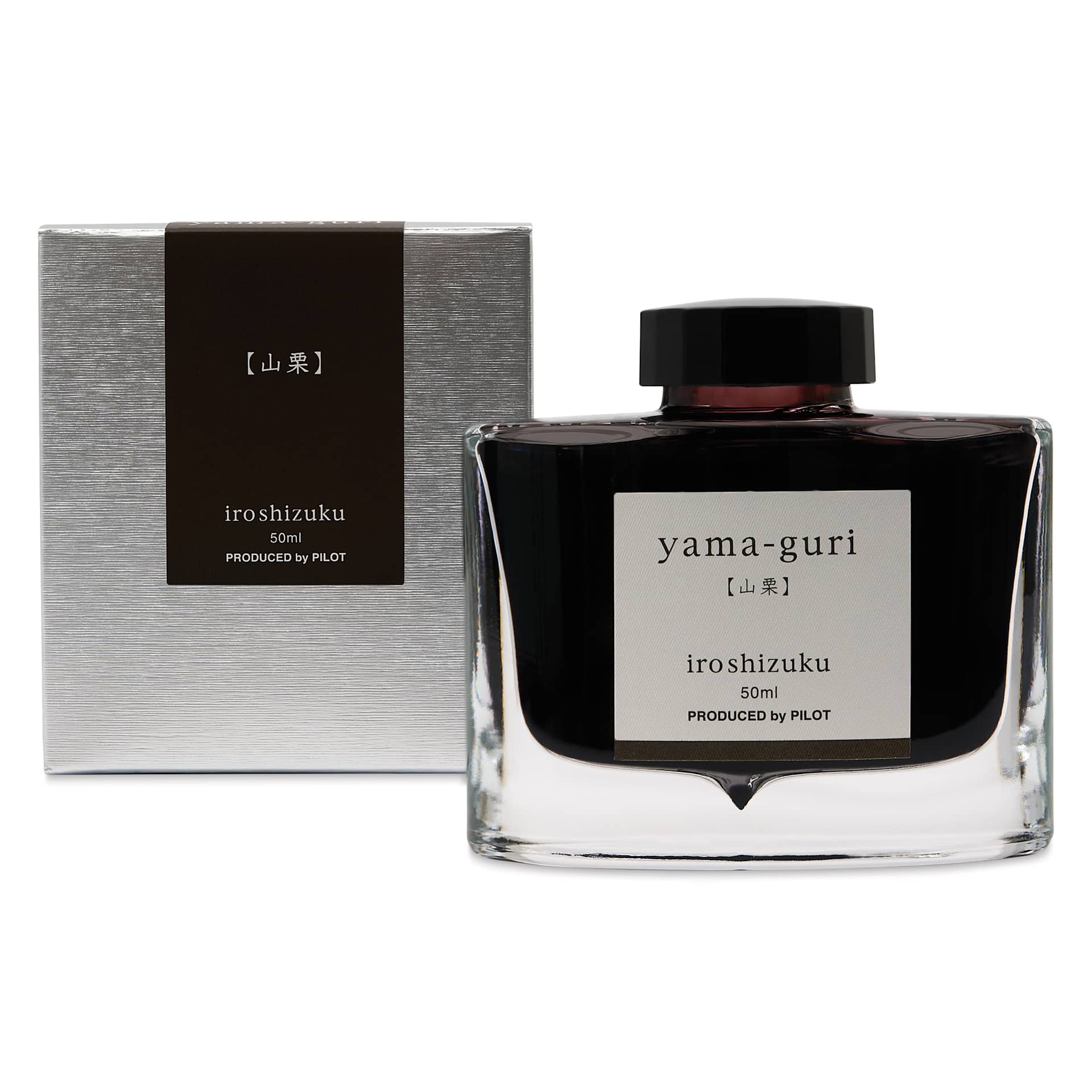 Pilot Iroshizuku Fountain Pen Ink - Wild Chestnut (Yama-guri), 50 ml, packaging and bottle