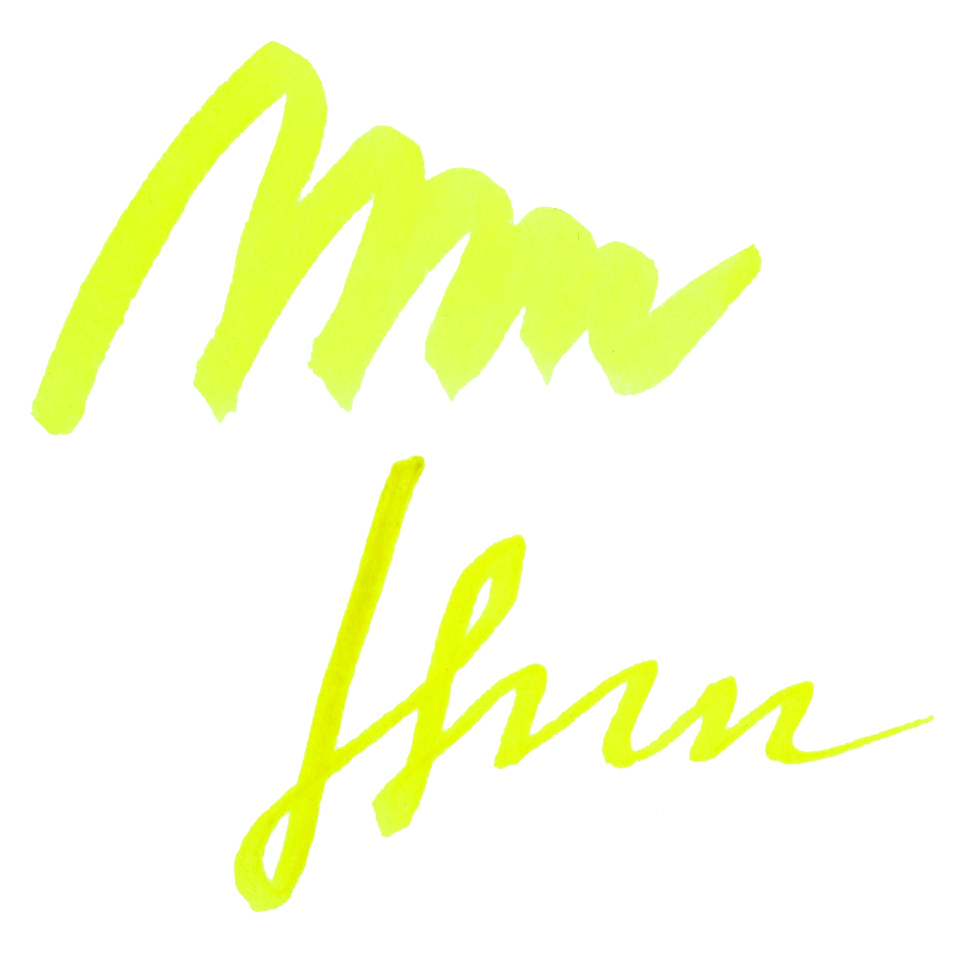 Pelikan M205 Duo Highlighter Fountain Pen Ink - Yellow, swatch