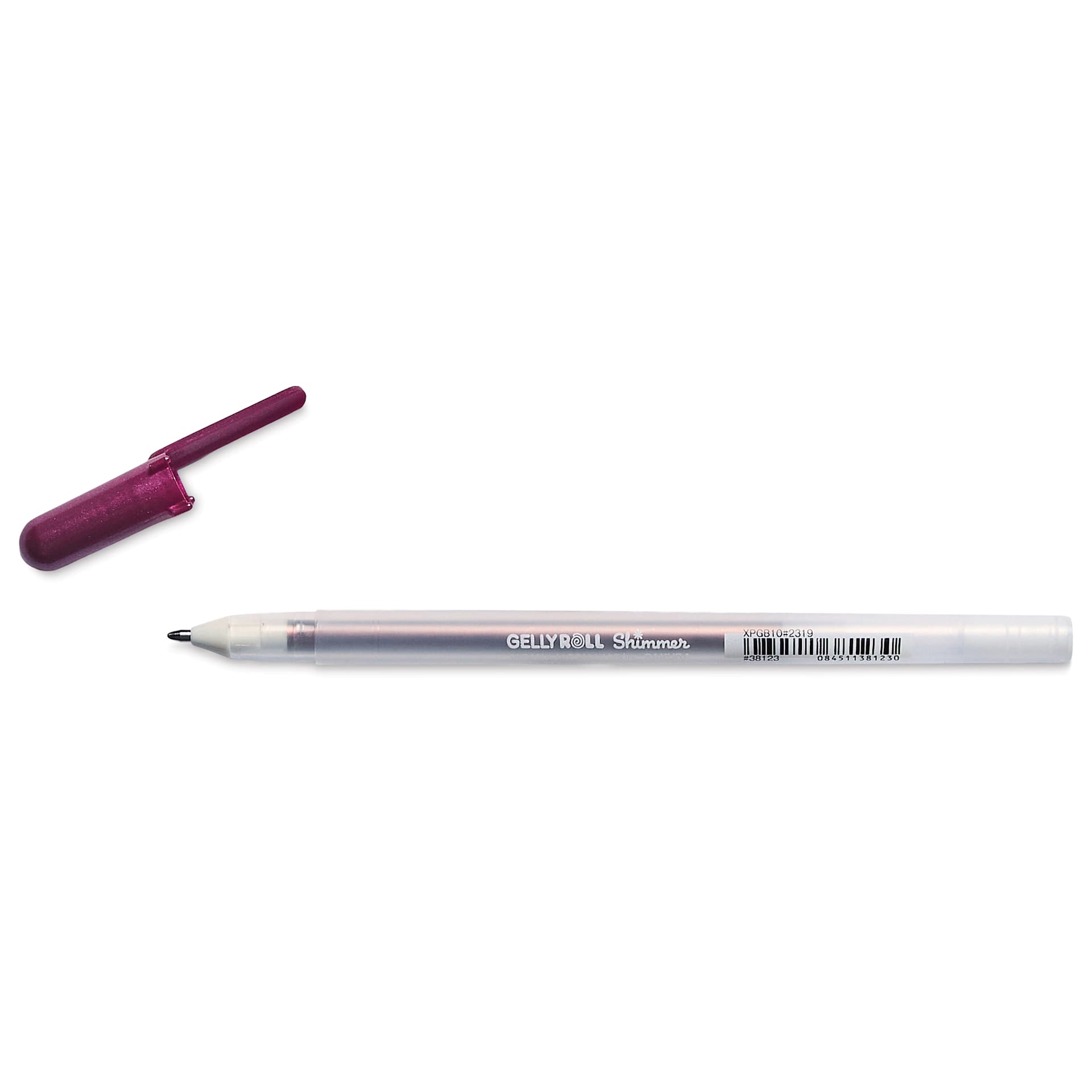 Sakura Gelly Roll Shimmer Pen - Red Violet, cap off