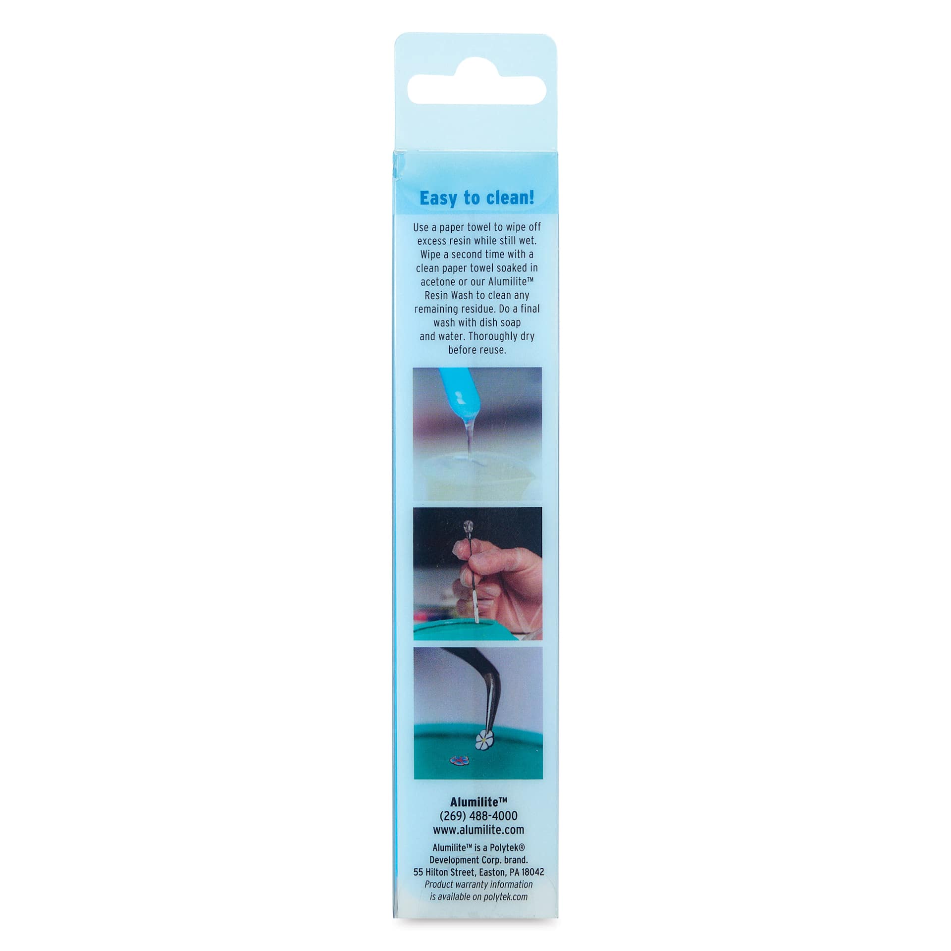Alumilite Resin Craft Tools - Set of 8 - back of packaging