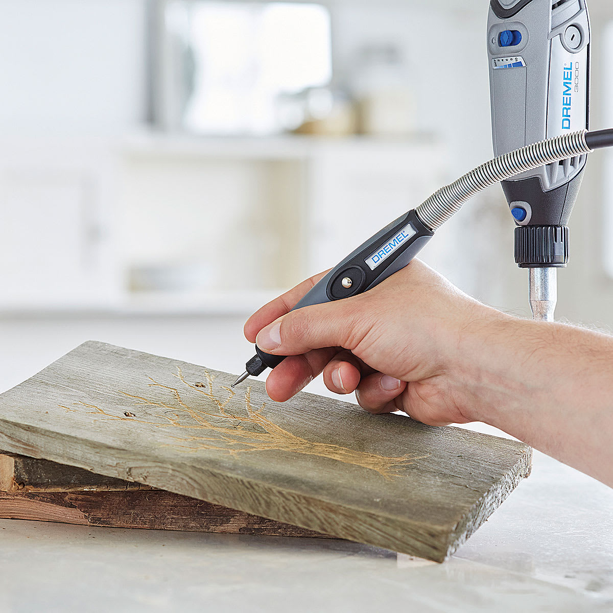 Dremel Flex Shaft Rotary Tool Attachment, Example of Use
