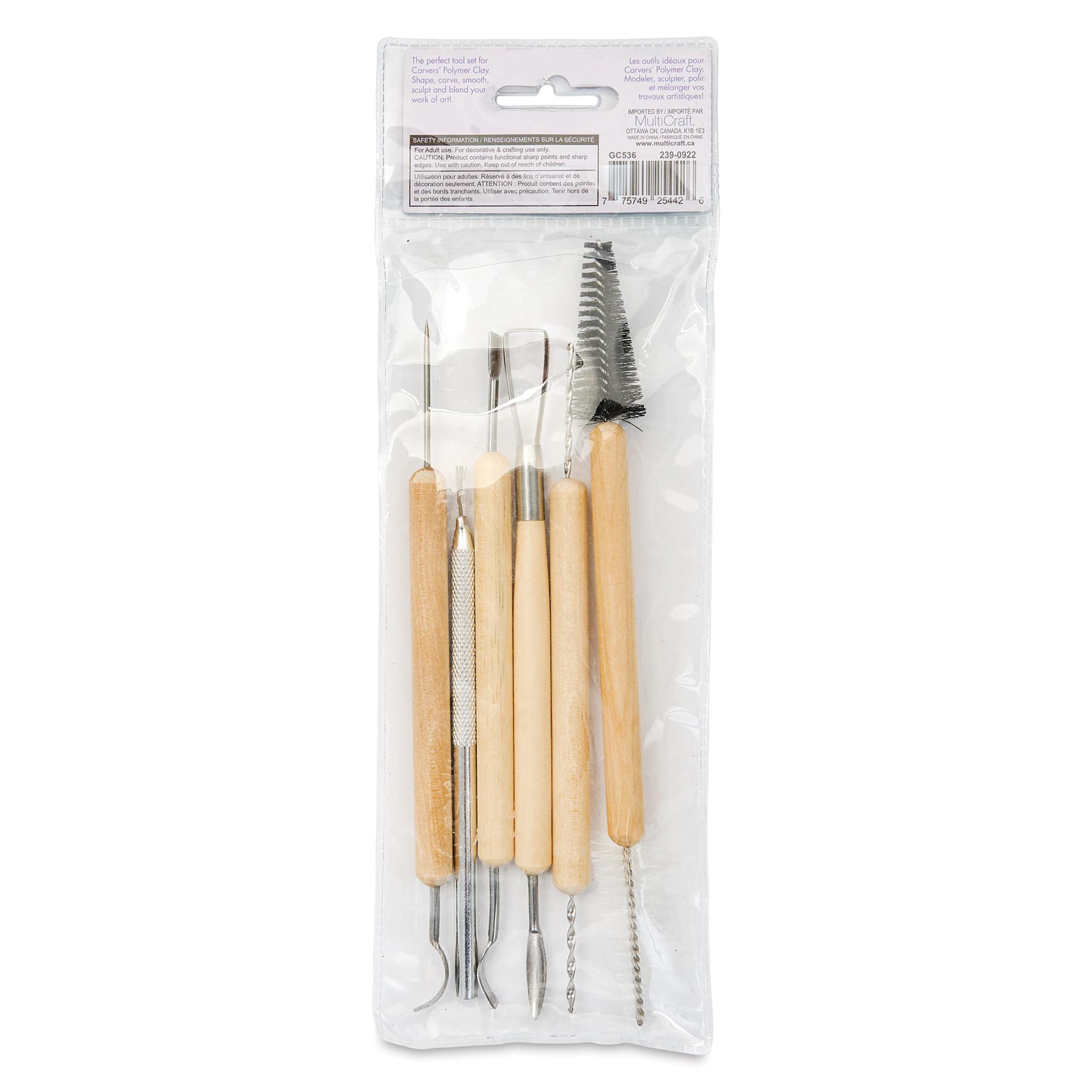 Carvers' Clay Cleaning and Detailing Tool Set back of packaging