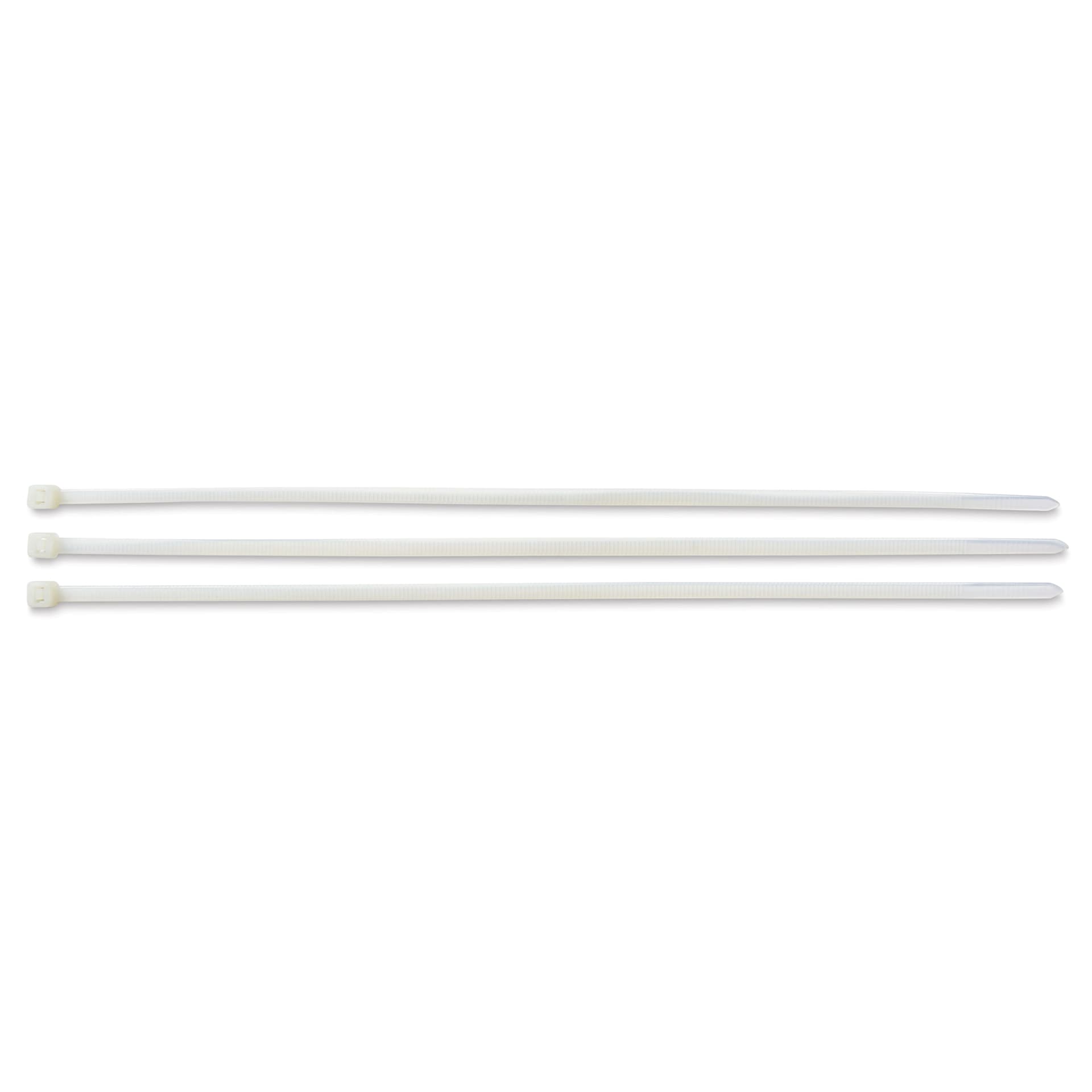 Enkay Nylon Cable Ties - White, 12"