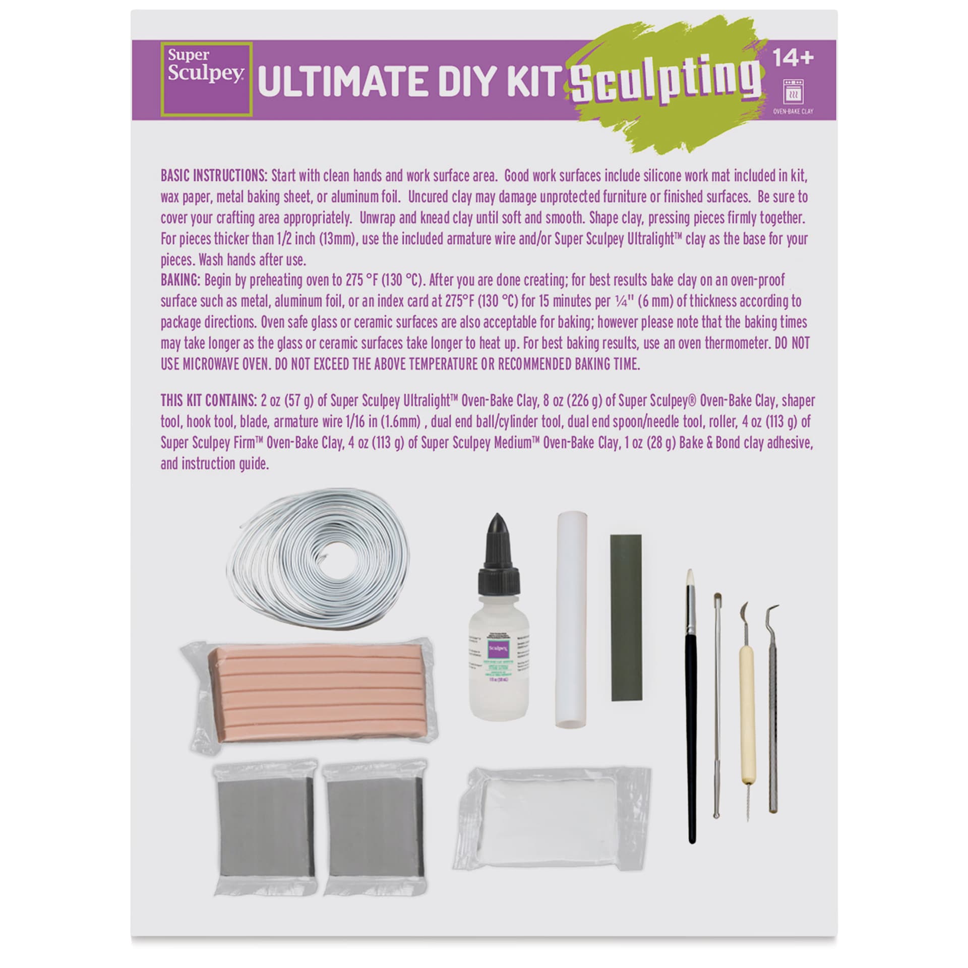 Sculpey Sculpting Ultimate DIY Kit instructions