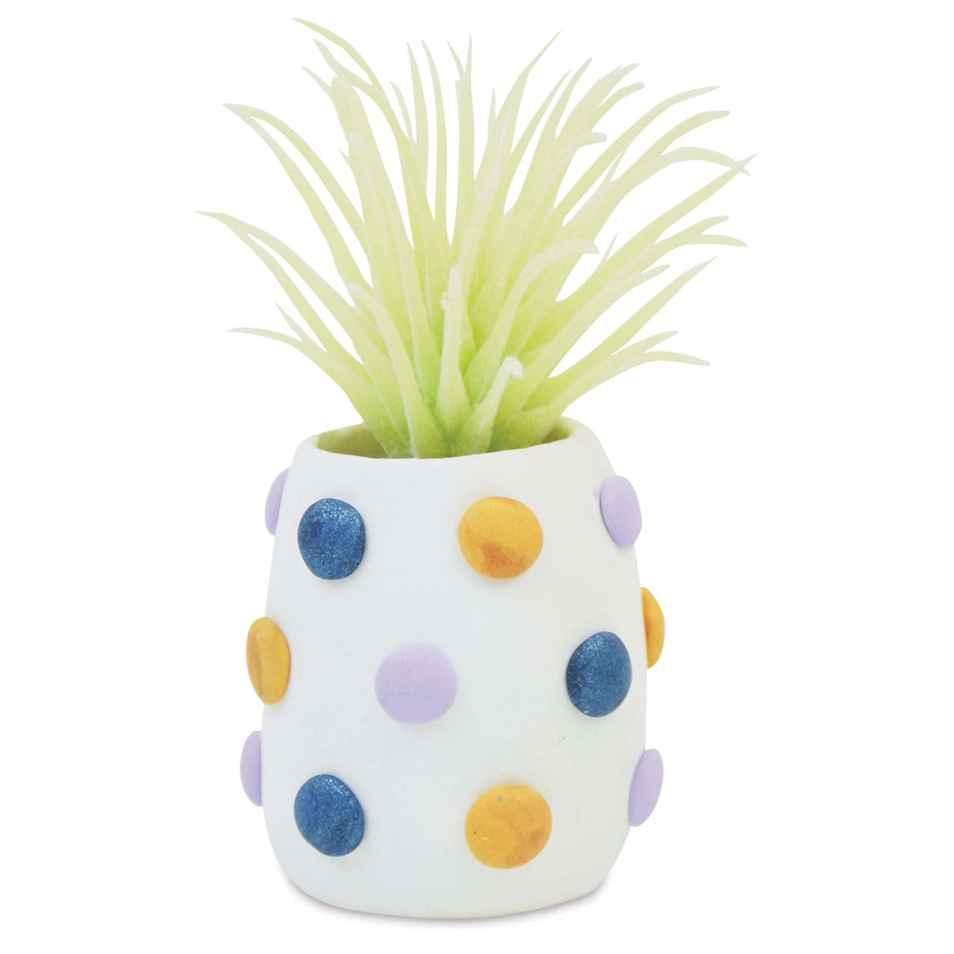Sculpey III Oven Bake Clay Succulent Pots Kit - polka dot pot