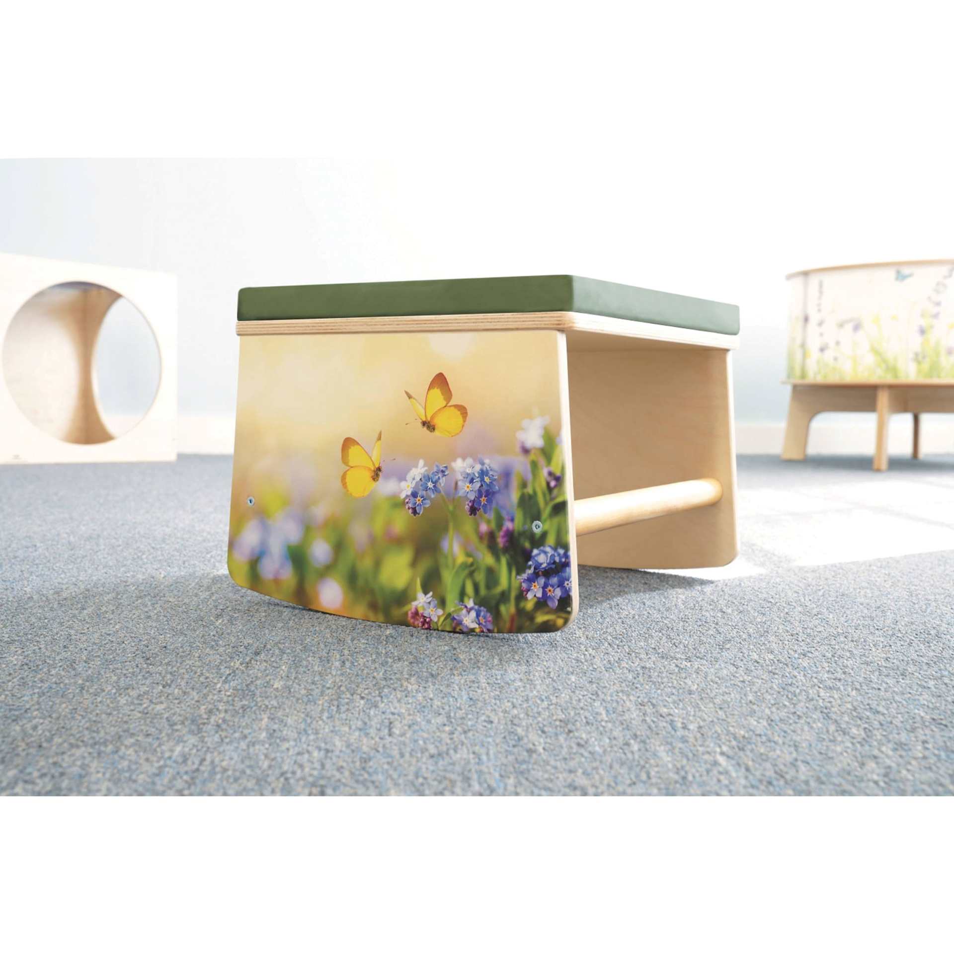 Whitney Brothers Nature View Pod Rocker Stool, in classroom