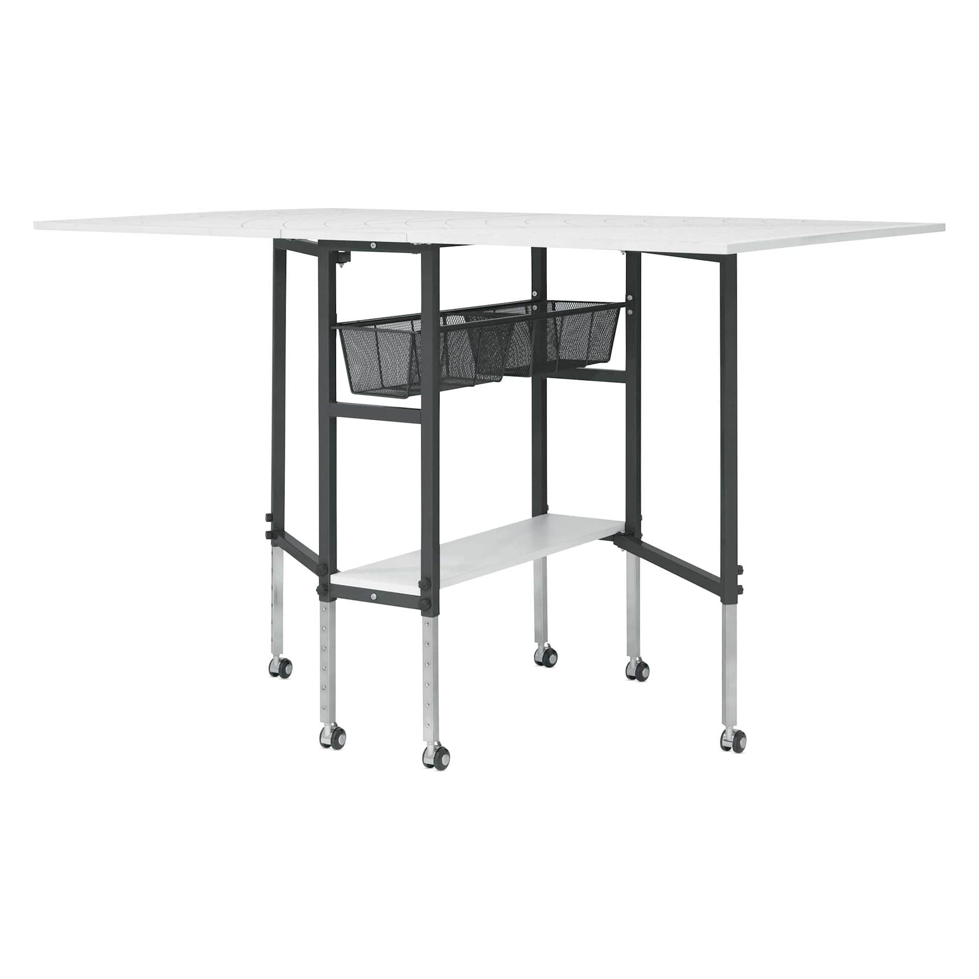 Studio Designs Sew Ready Cutting Table with Grid - Charcoal/White