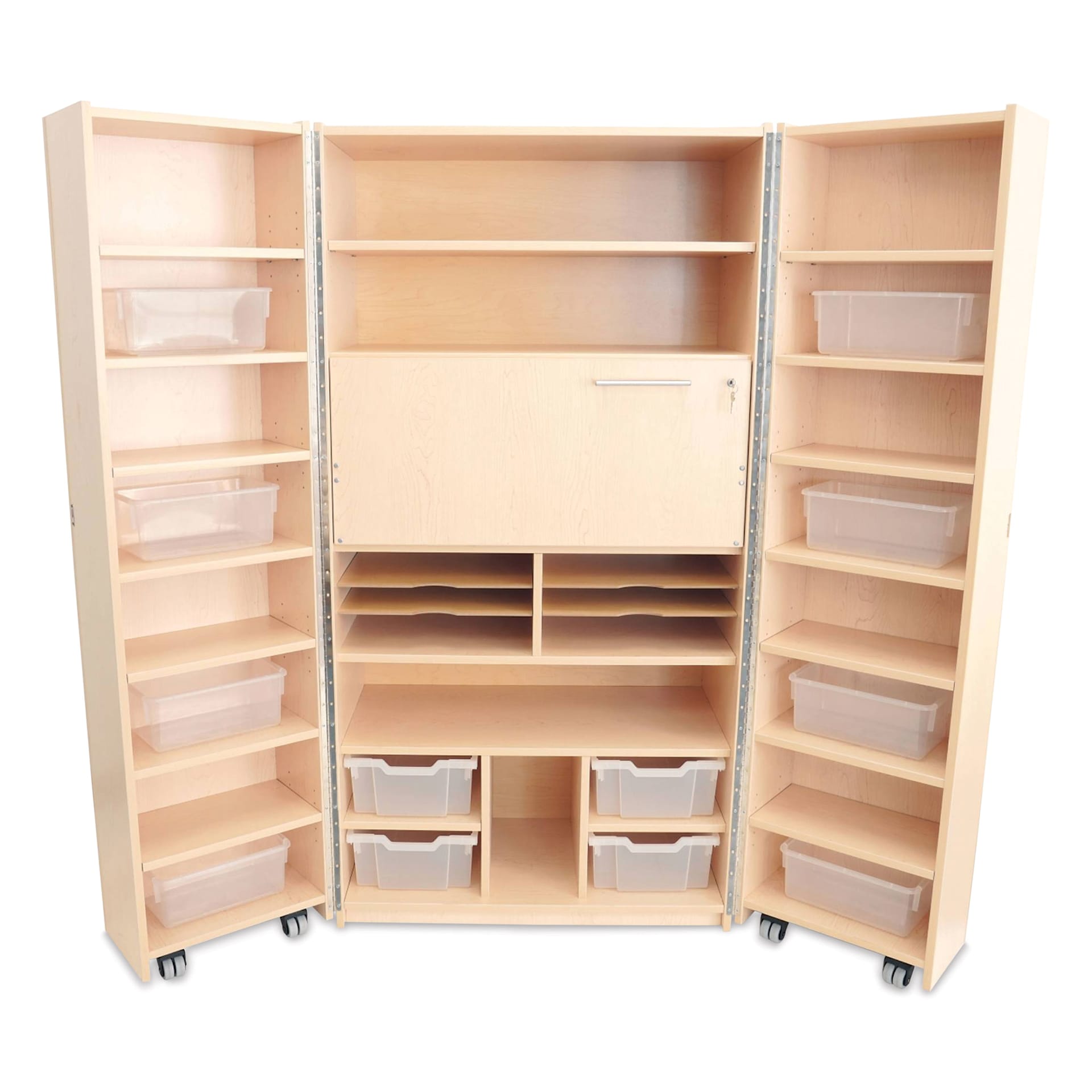 Whitney Brothers Teachers Hideaway Organization Cabinet, inside