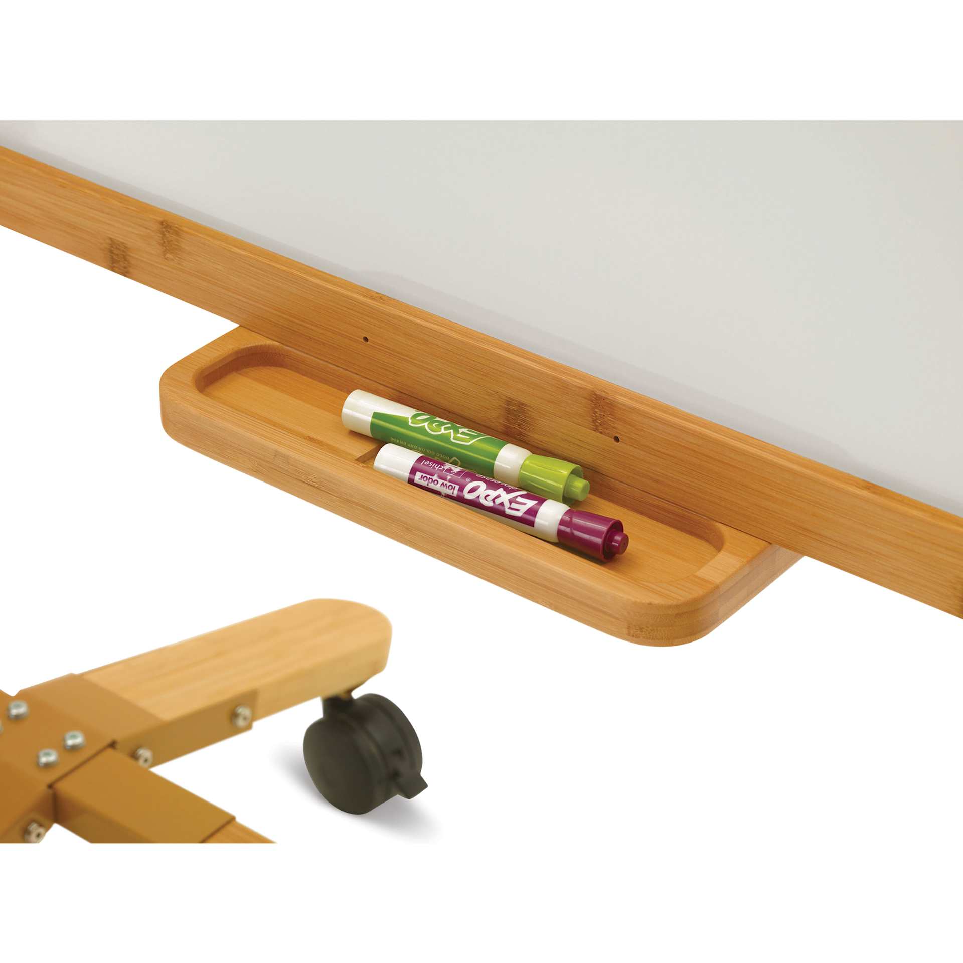 Copernicus Collaboration Whiteboard - Premium Model with Slate Kit, close-up of the marker ledge