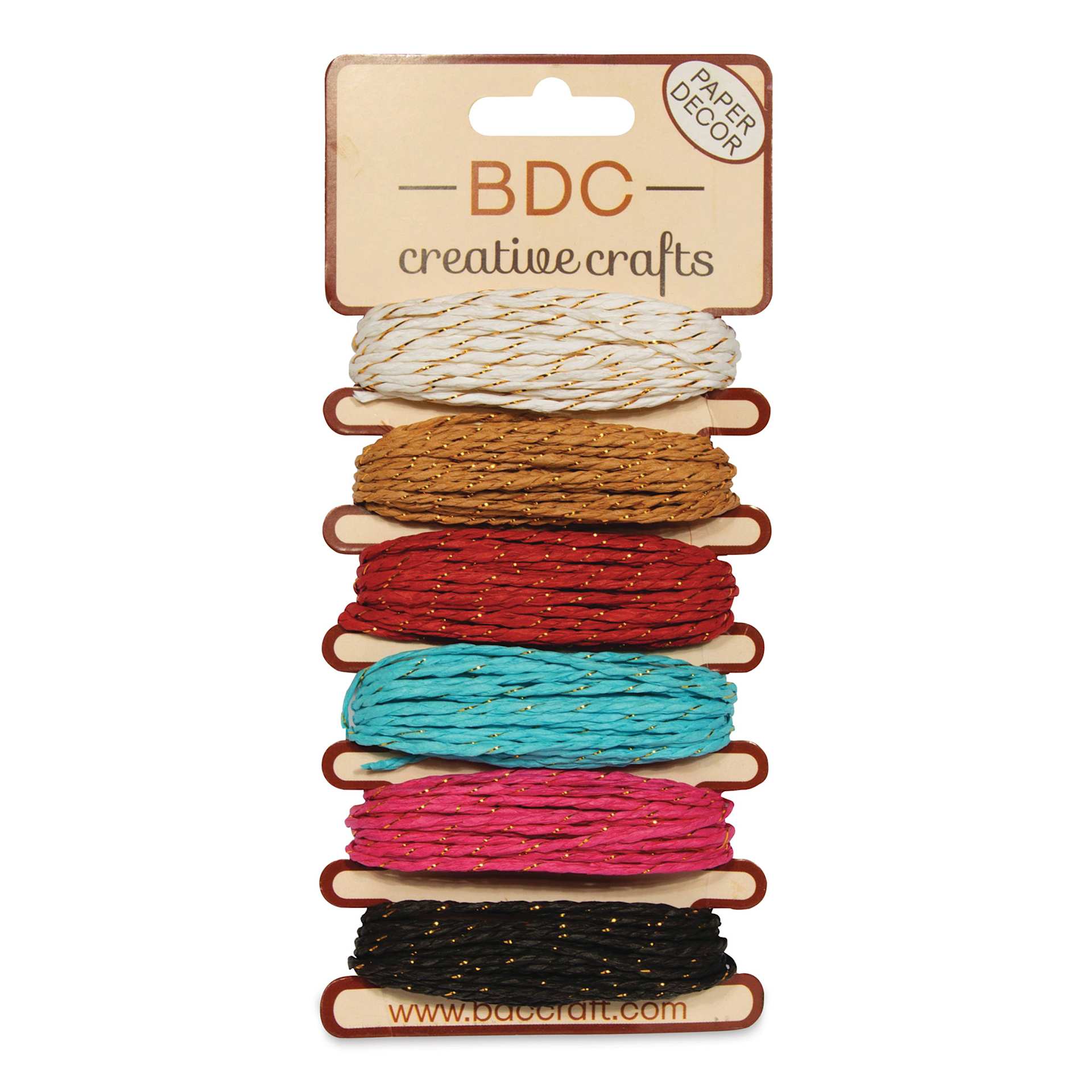 BDC Crafts Paper Twine Cards - Peony, Pkg of 6