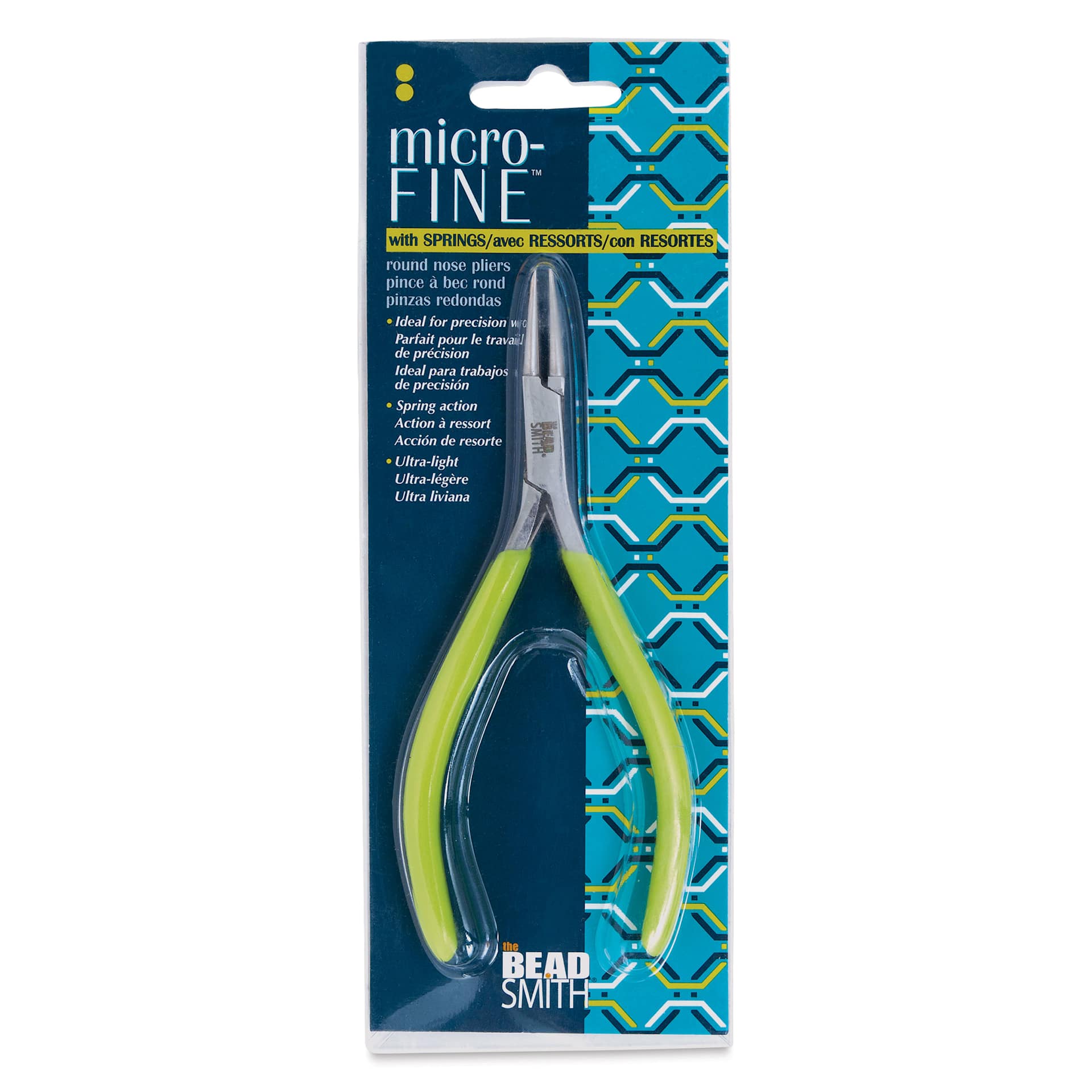 Beadsmith Micro-Fine Round Nose Pliers, front of the packaging
