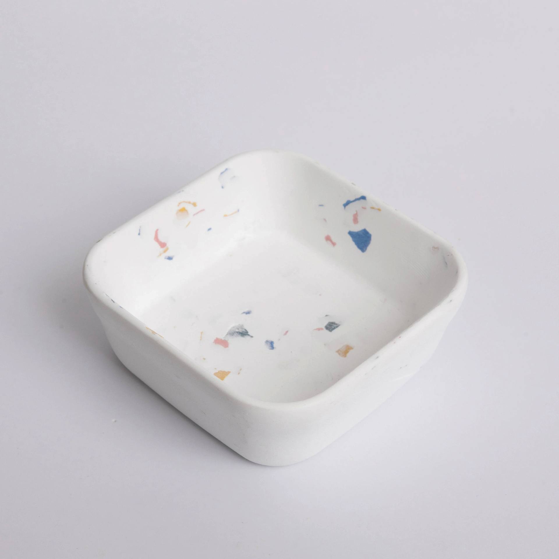 Jewelry Made By Me Dish Silicone Mold - Small Square Dish completed project (resin not included)