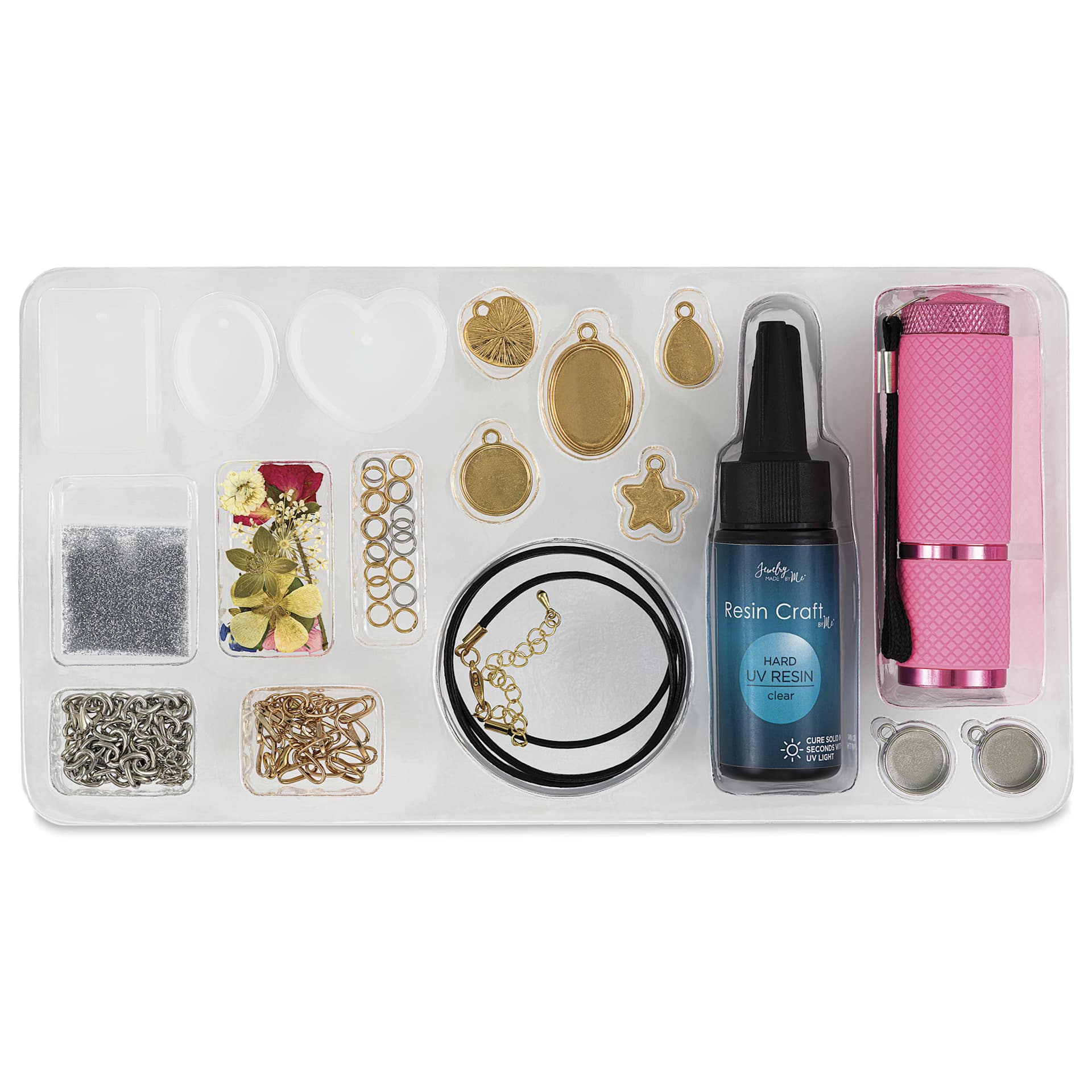 Jewelry Made By Me Resin Craft Pouch Bag Resin Kit - contents