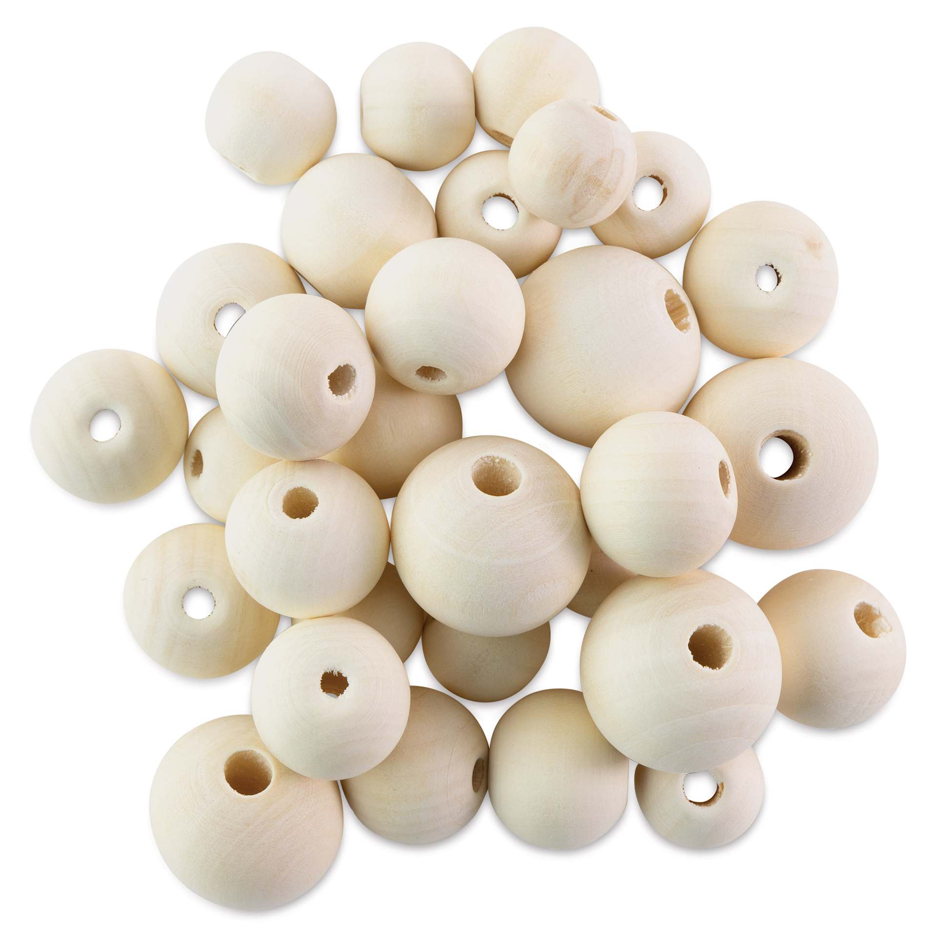 Cousin DIY Unfinished Wood Beads - 5.29 oz Bag
