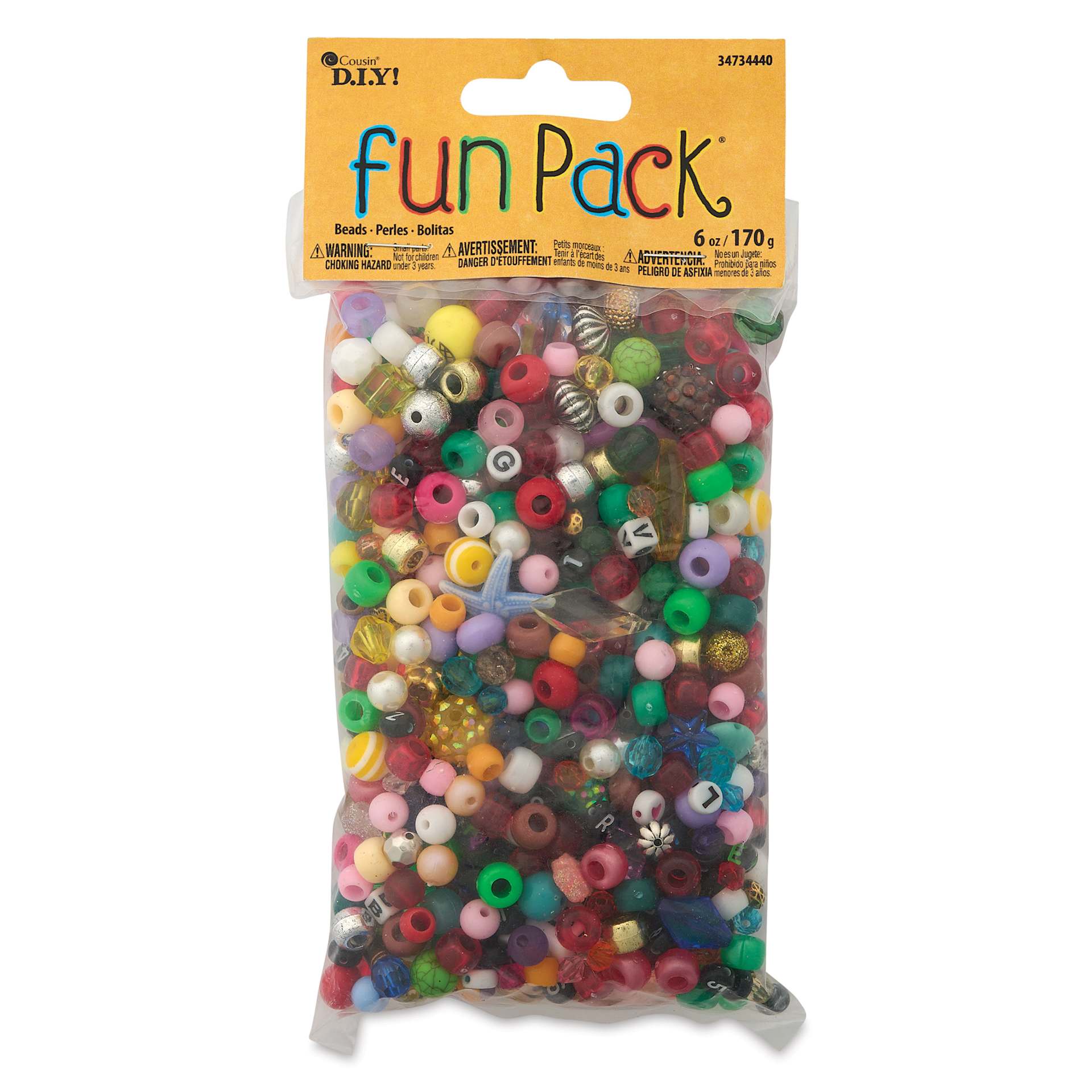  Cousin DIY Fun Pack Acrylic Bead Mix front of packaging