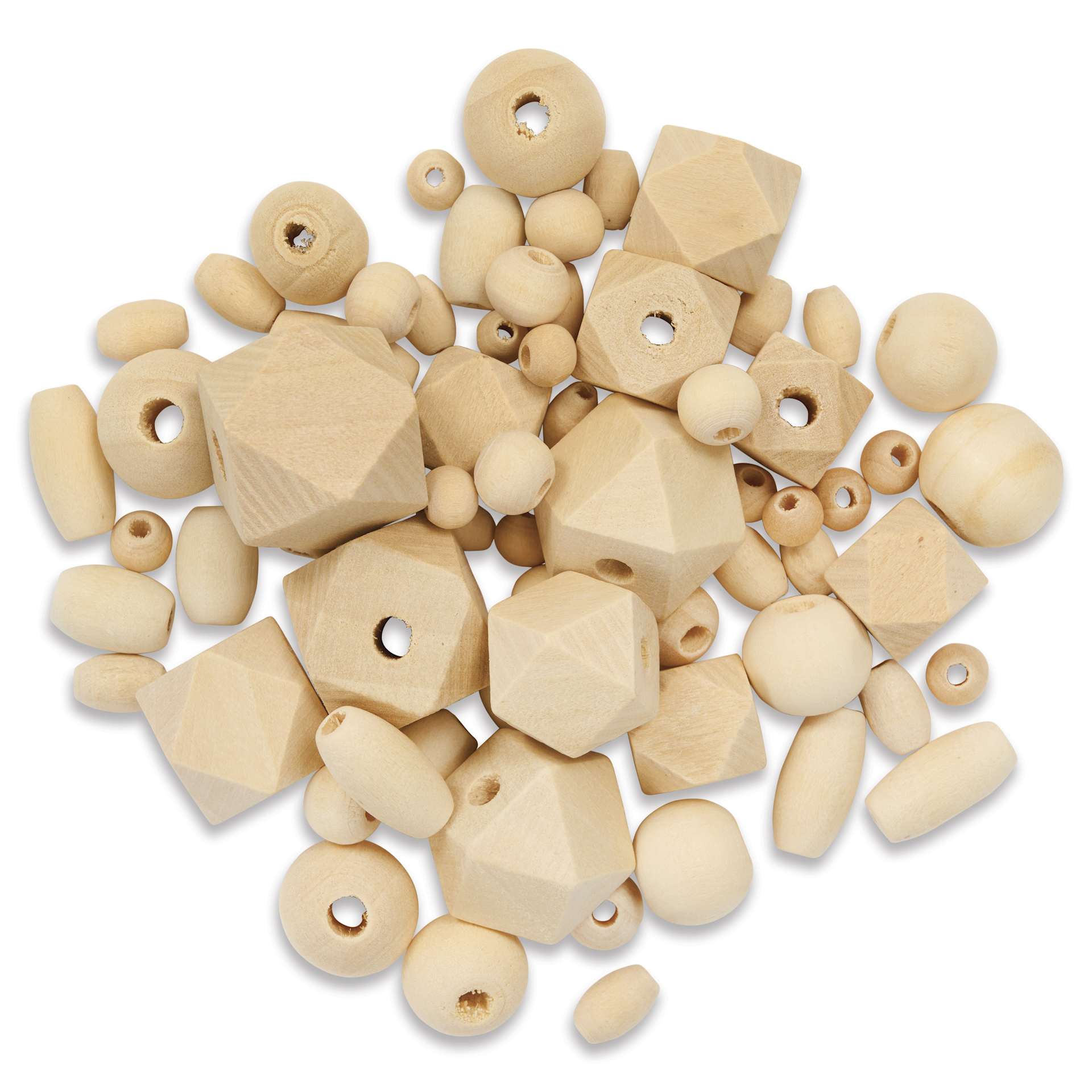 Cousin DIY Unfinished Wood Beads - Pkg of 961 with Case