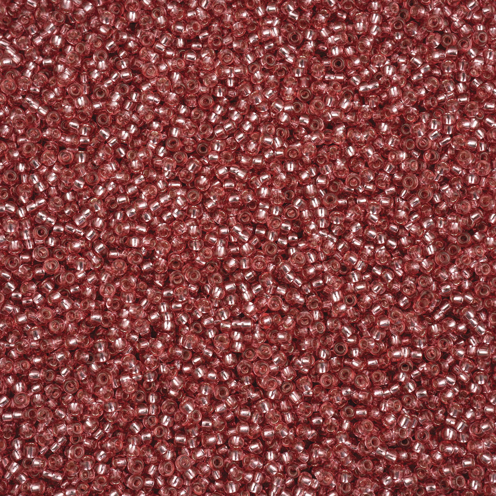John Bead Solgel Czech Seed Beads - S/L, Dark Pink