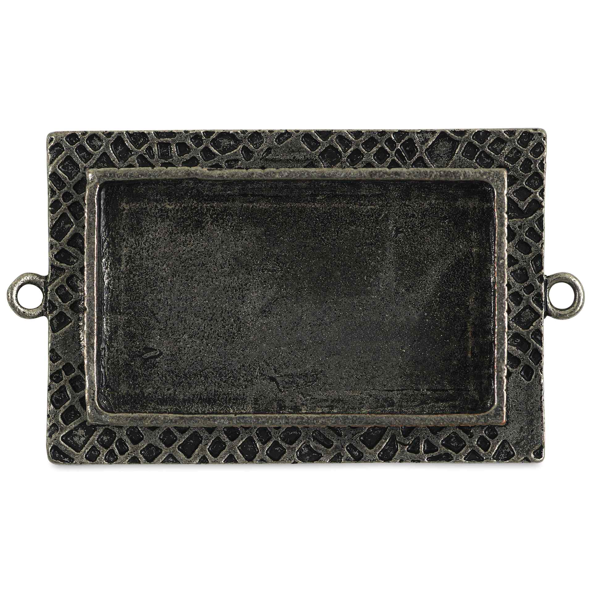 Ranger Ice Milan Bezel - Rectangle, Antique Silver, 4.4 cm x 2.8 cm