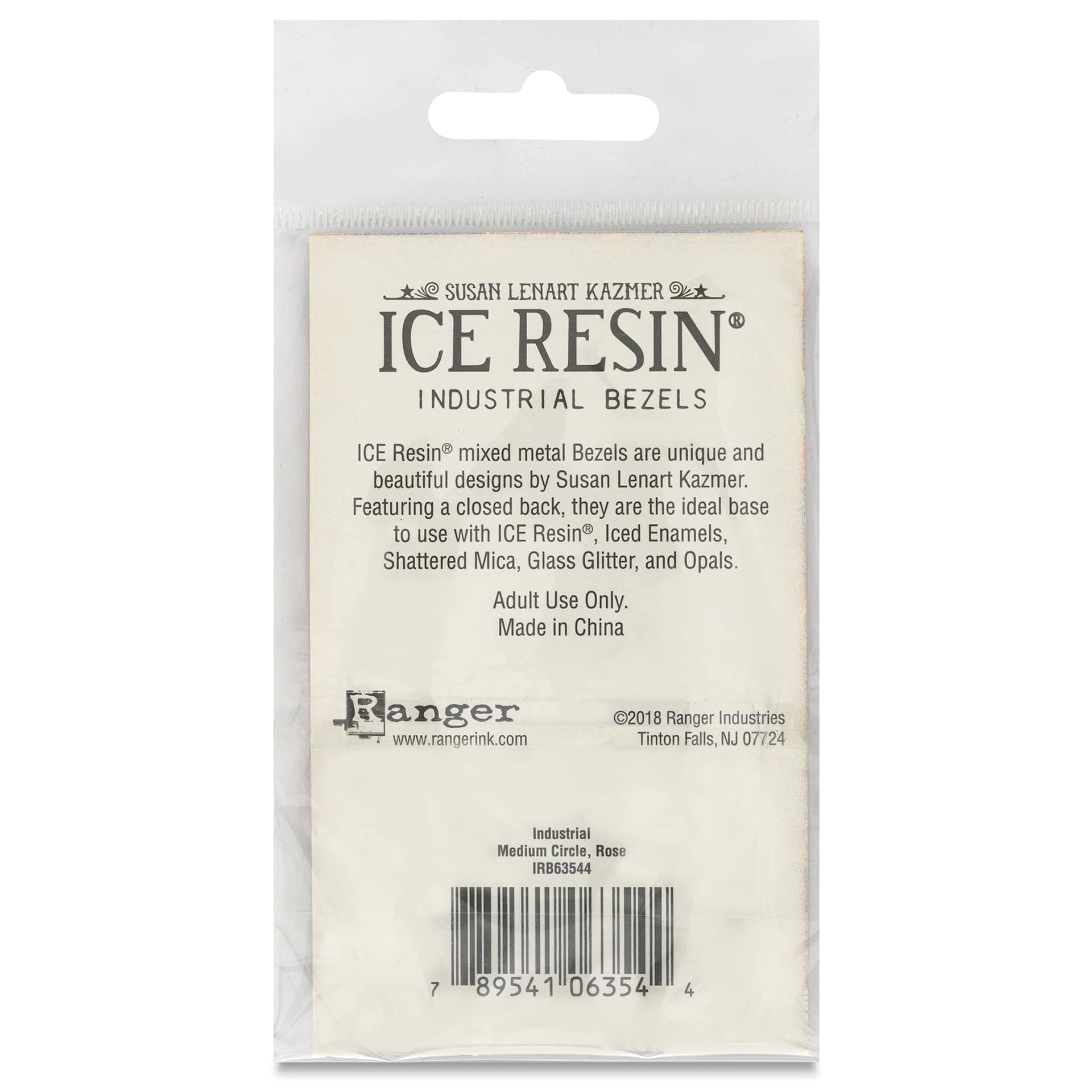 Ranger Ice Industrial Bezel - Circle, Rose Gold, 30 mm Dia. - back of packaging