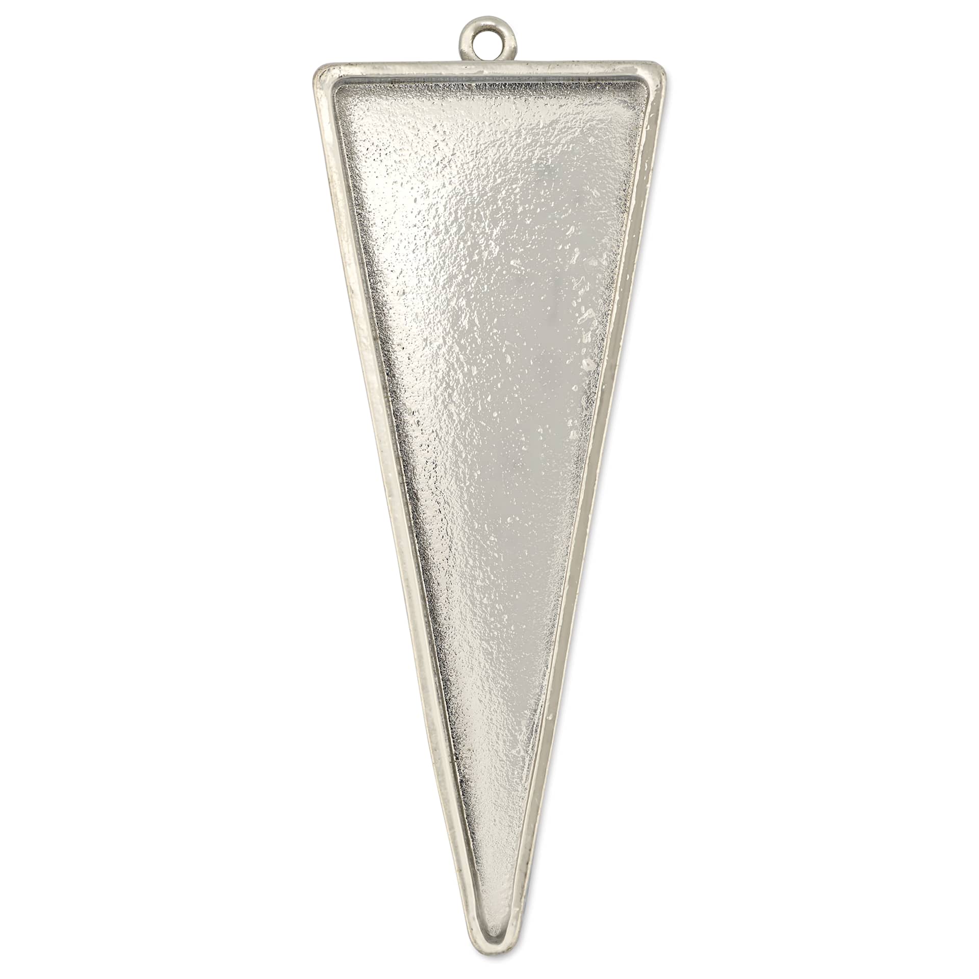 Ranger Ice Industrial Bezel - Triangle, Sterling Silver, 6.3 cm x 2.3 cm - top view