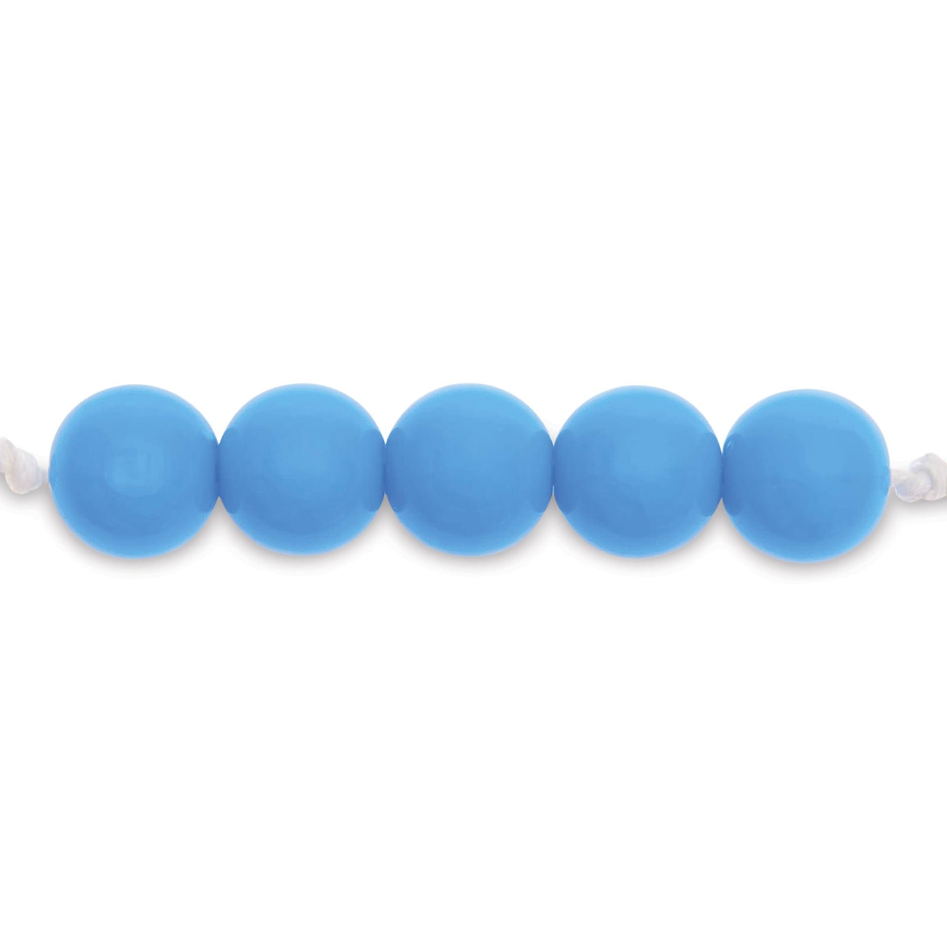 Rico Design Itoshii Plastic Beads - Turquoise, 10 mm Dia.