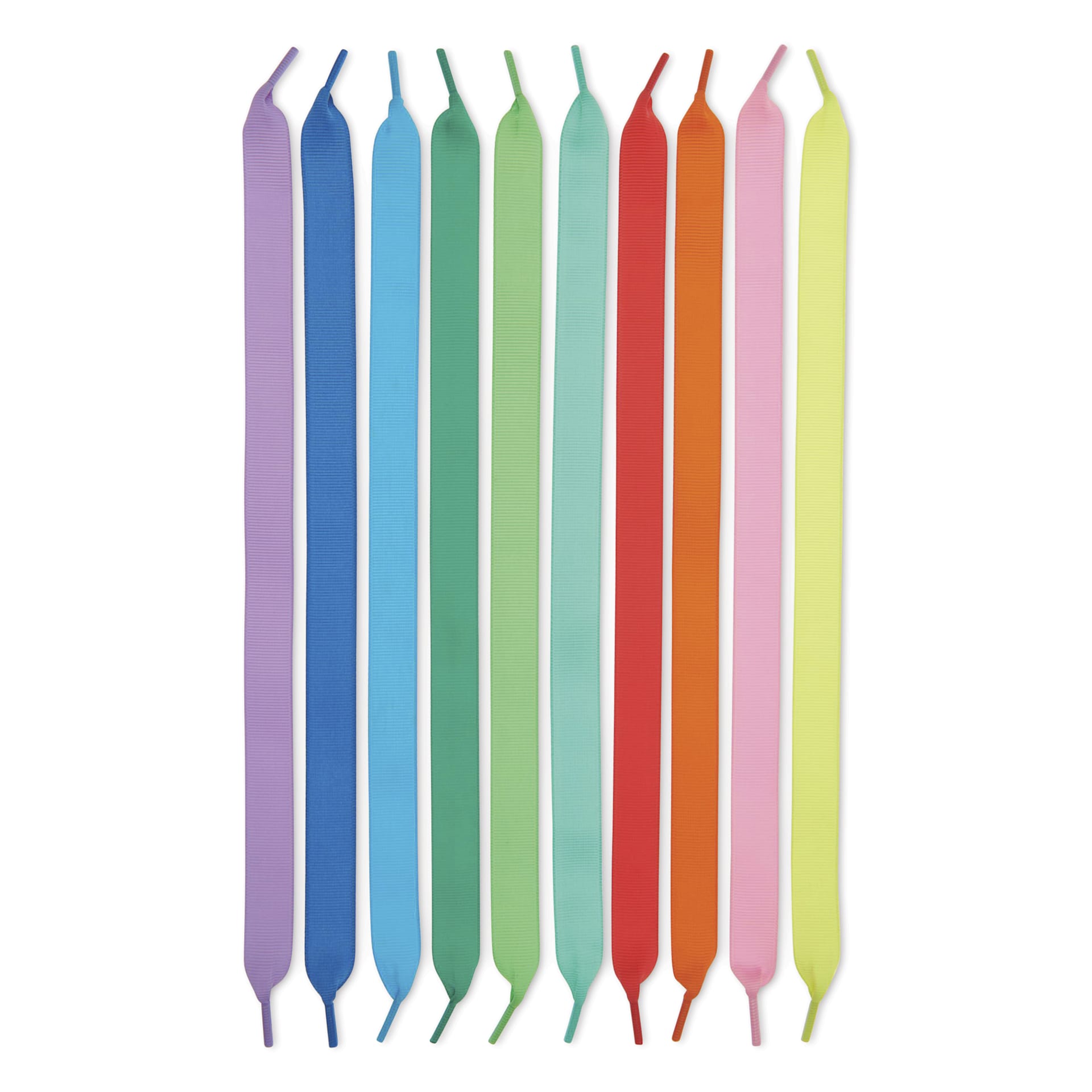 Rico Design Grosgrain Ribbon Bracelets - Rainbow, Set of 10 - out of packaging