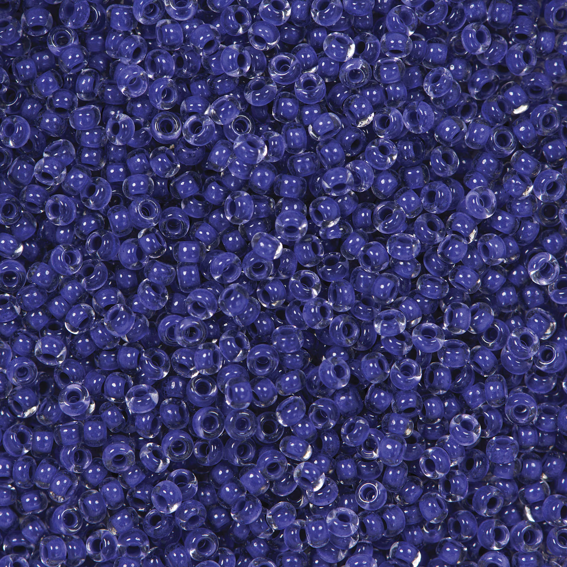 John Bead Terra Intensive Lining Czech Glass Seed Beads - 11/0, Purple