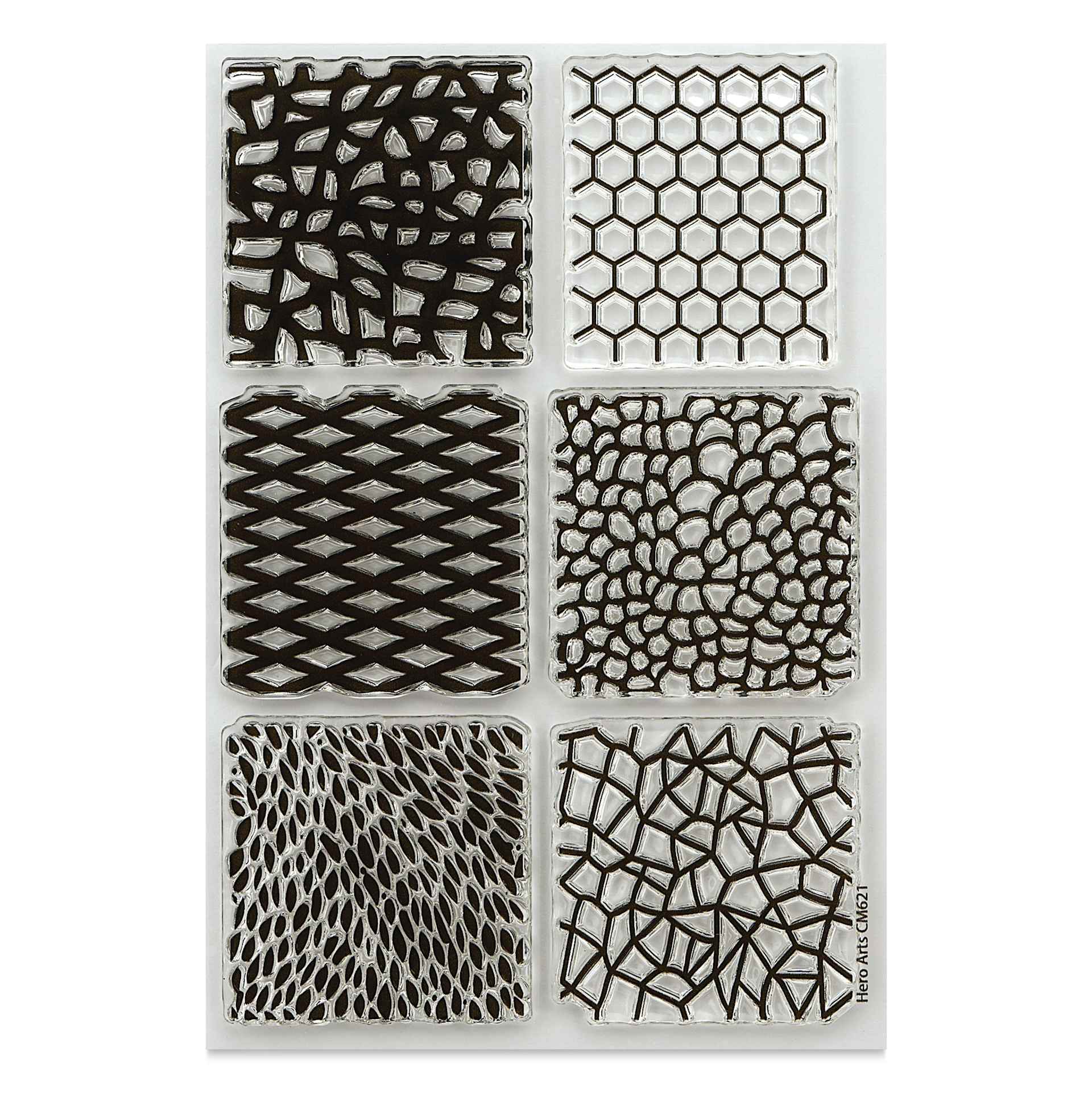 Hero Arts Textures Clear Stamp Set - Set of 6, Tiling