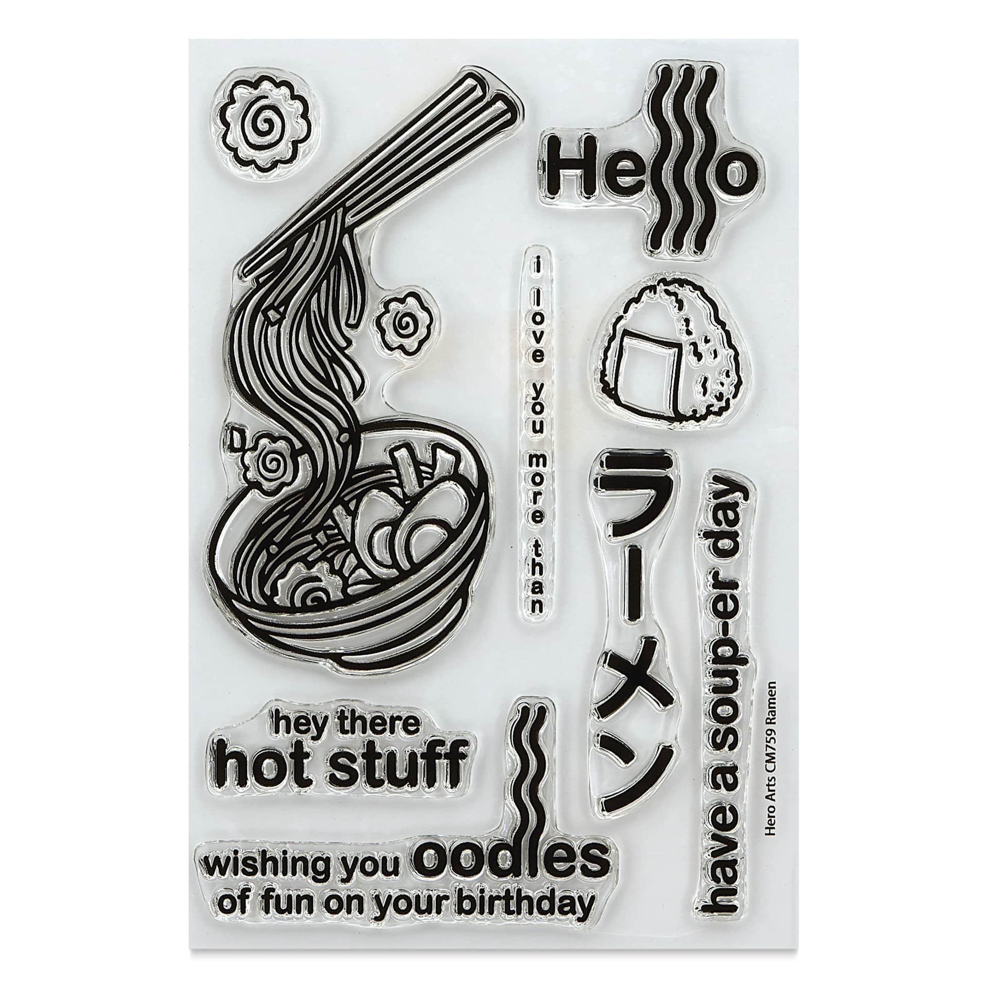 Hero Arts Ramen Clear Stamp Set - Set of 9