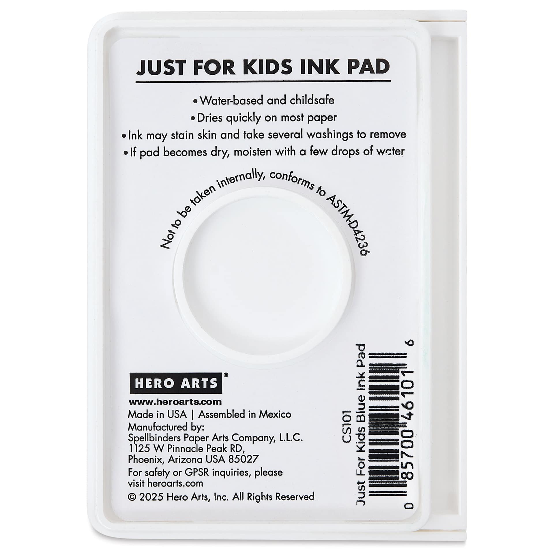 Hero Arts Just For Kids Ink Pad - Blue back