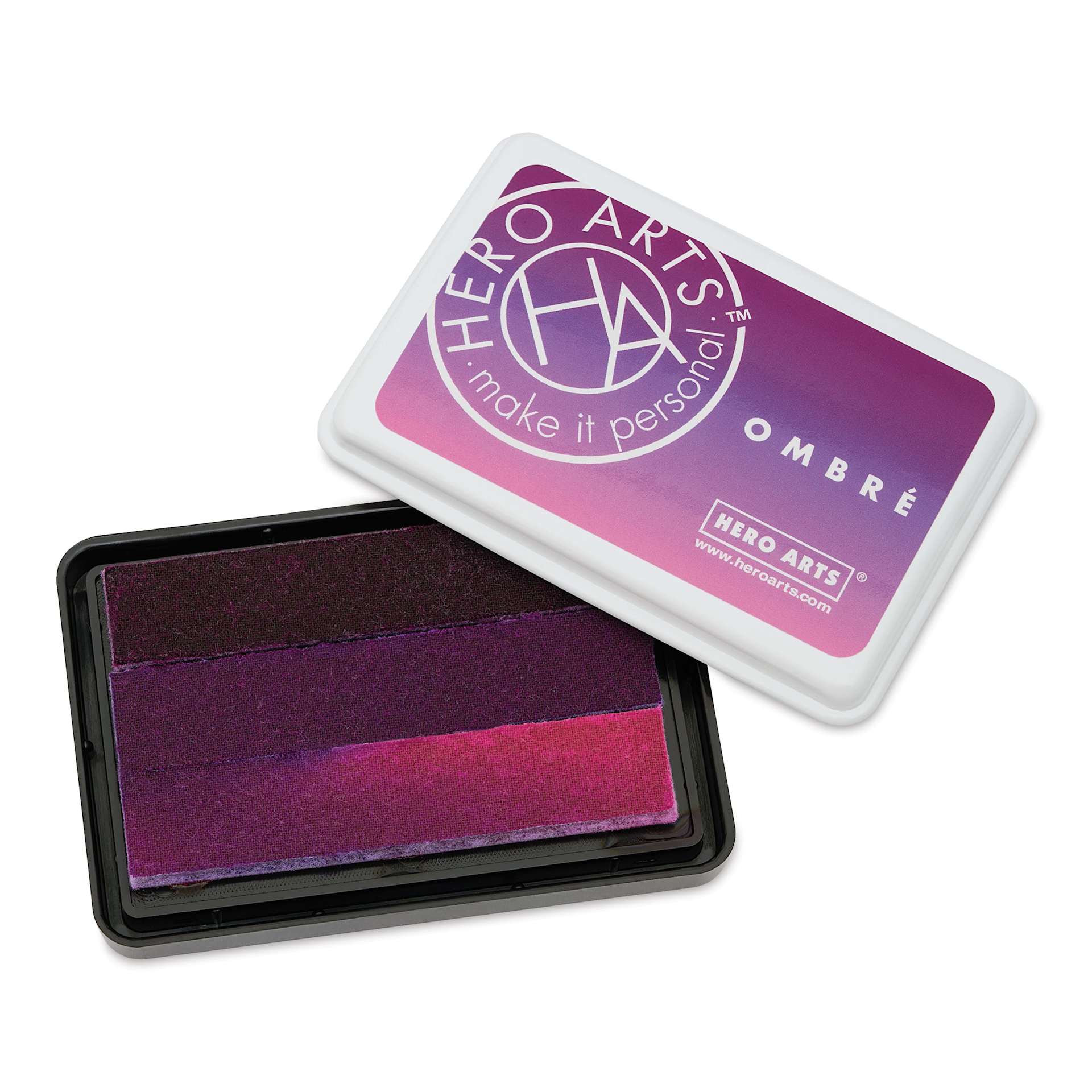 Hero Arts Ombre Ink Pad - Hydrangea with lid removed