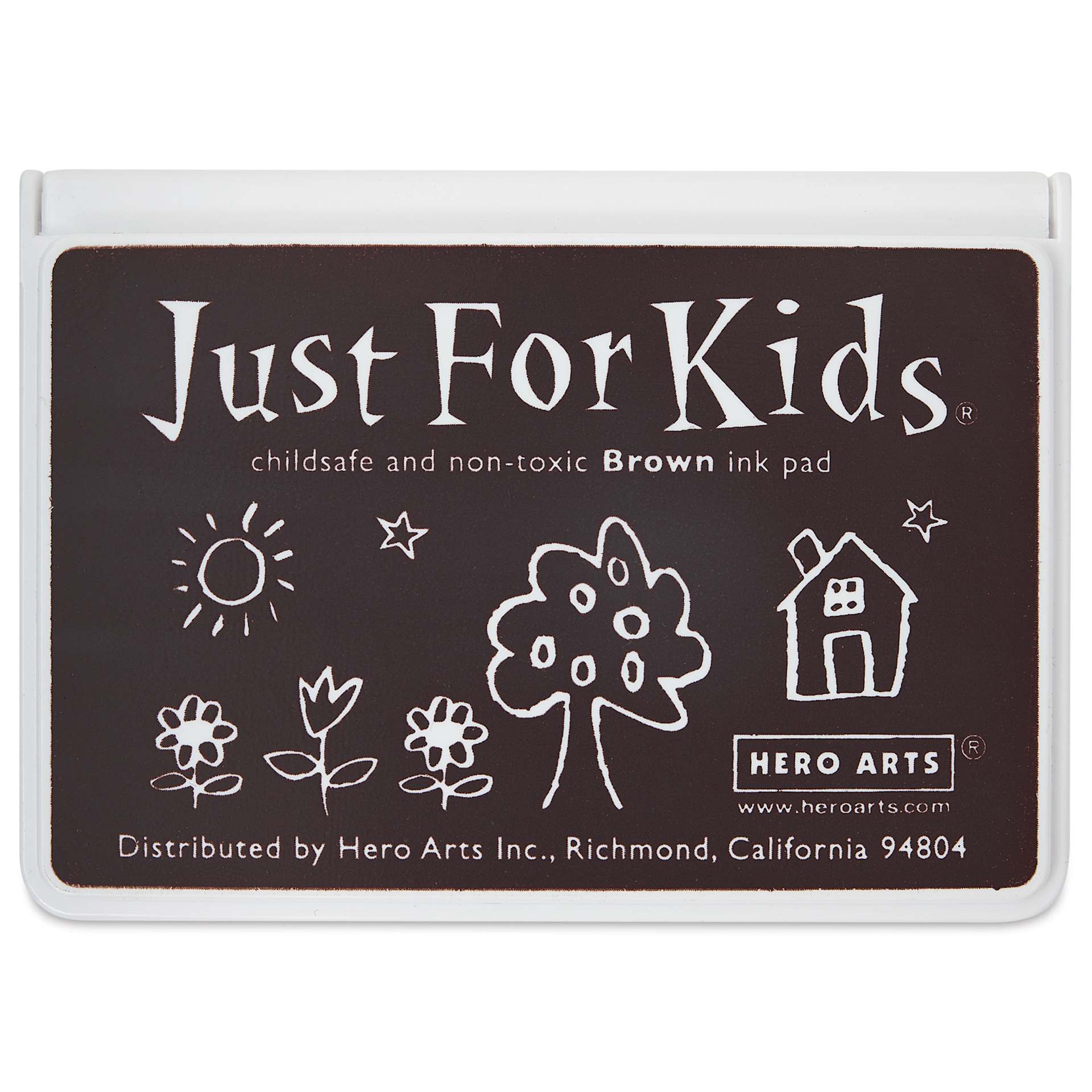 Hero Arts Just For Kids Ink Pad - Brown front of closed pad