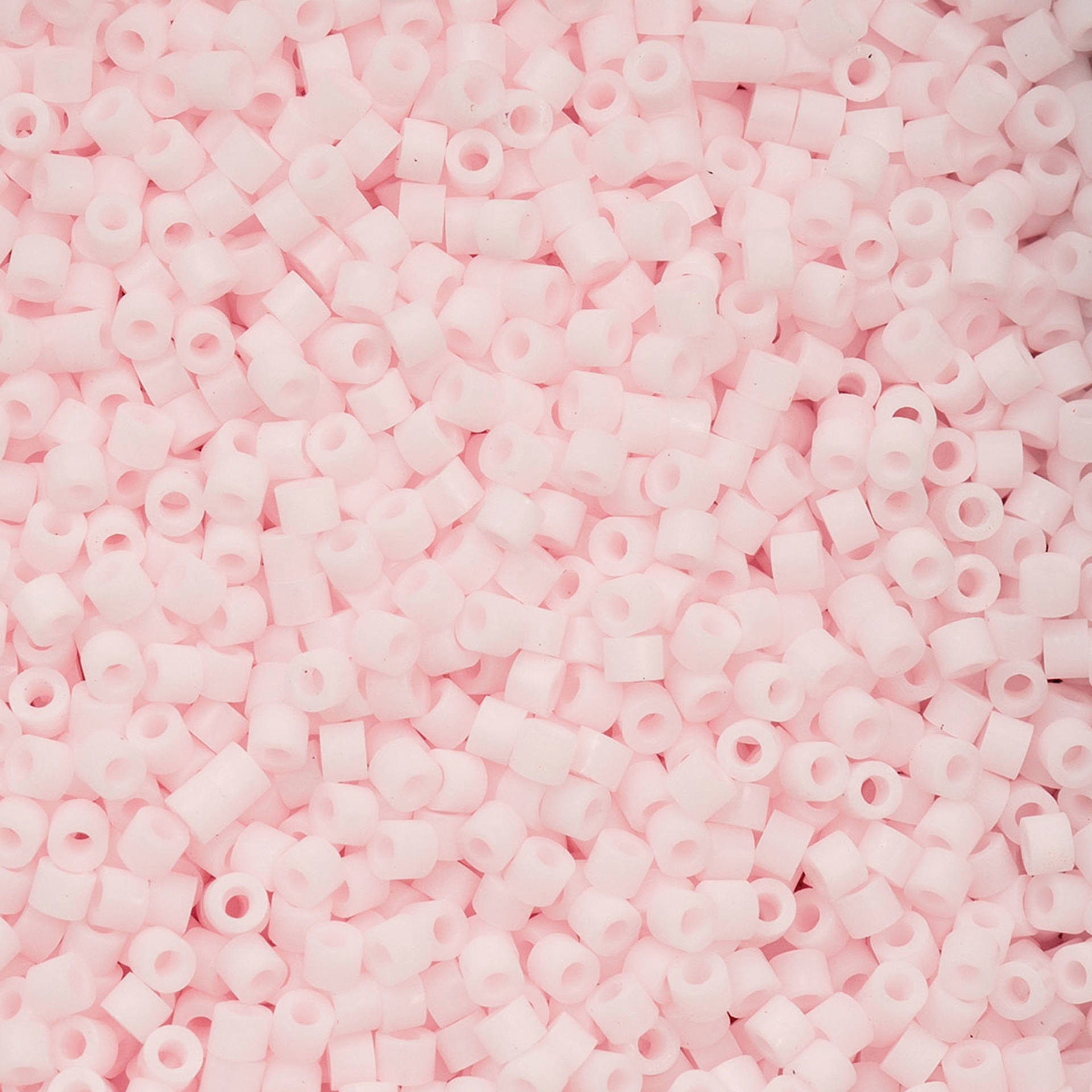 John Bead Cylin 11/0 Matte Macaron Cylindrical Seed Beads - Peal Pink