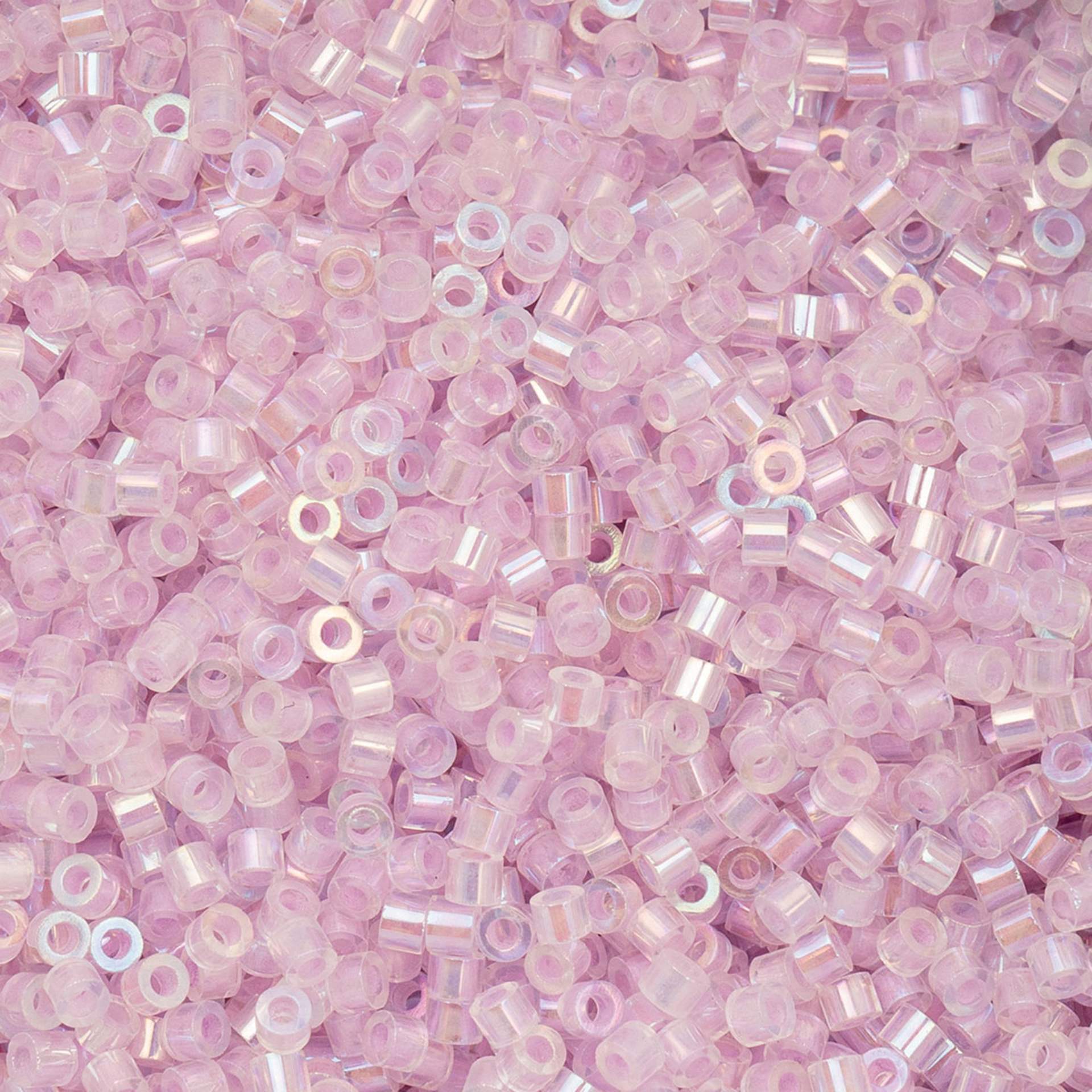 John Bead Cylin 11/0 Glow in the Dark Cylindrical Seed Beads - Violet AB, 25g