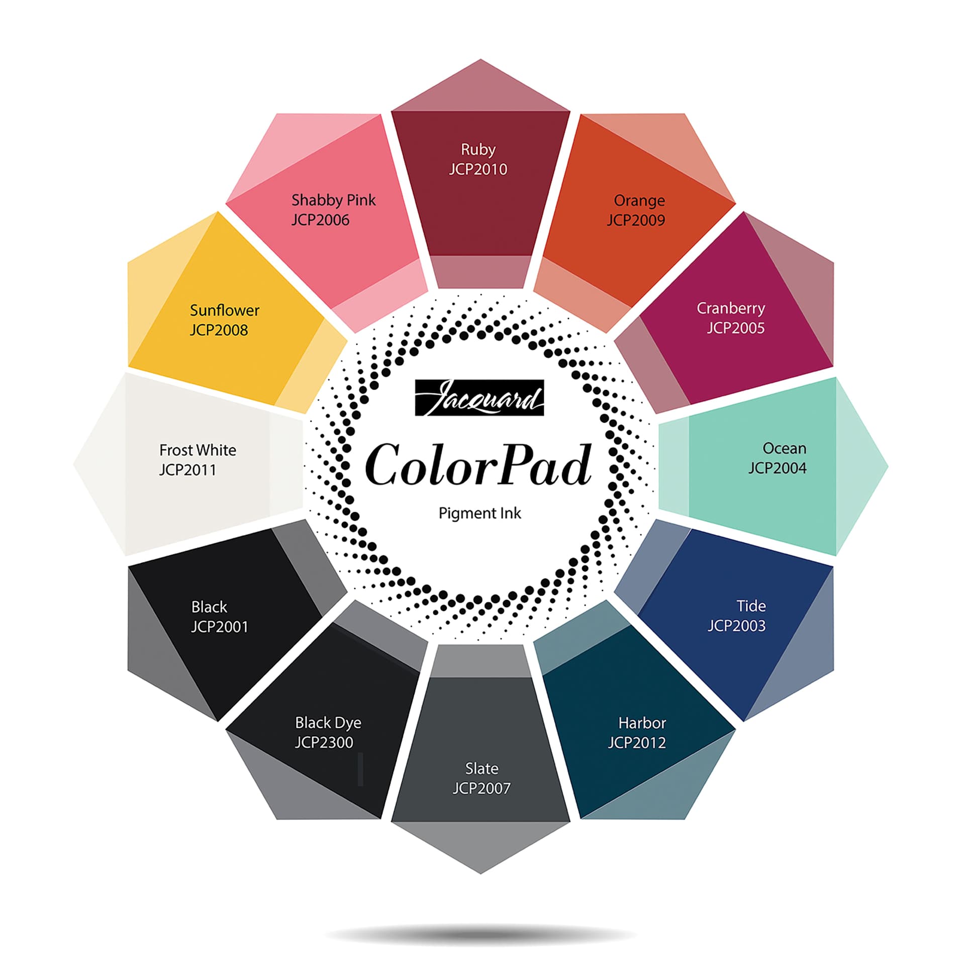 Jacquard ColorPad Pigment Ink Pads color options