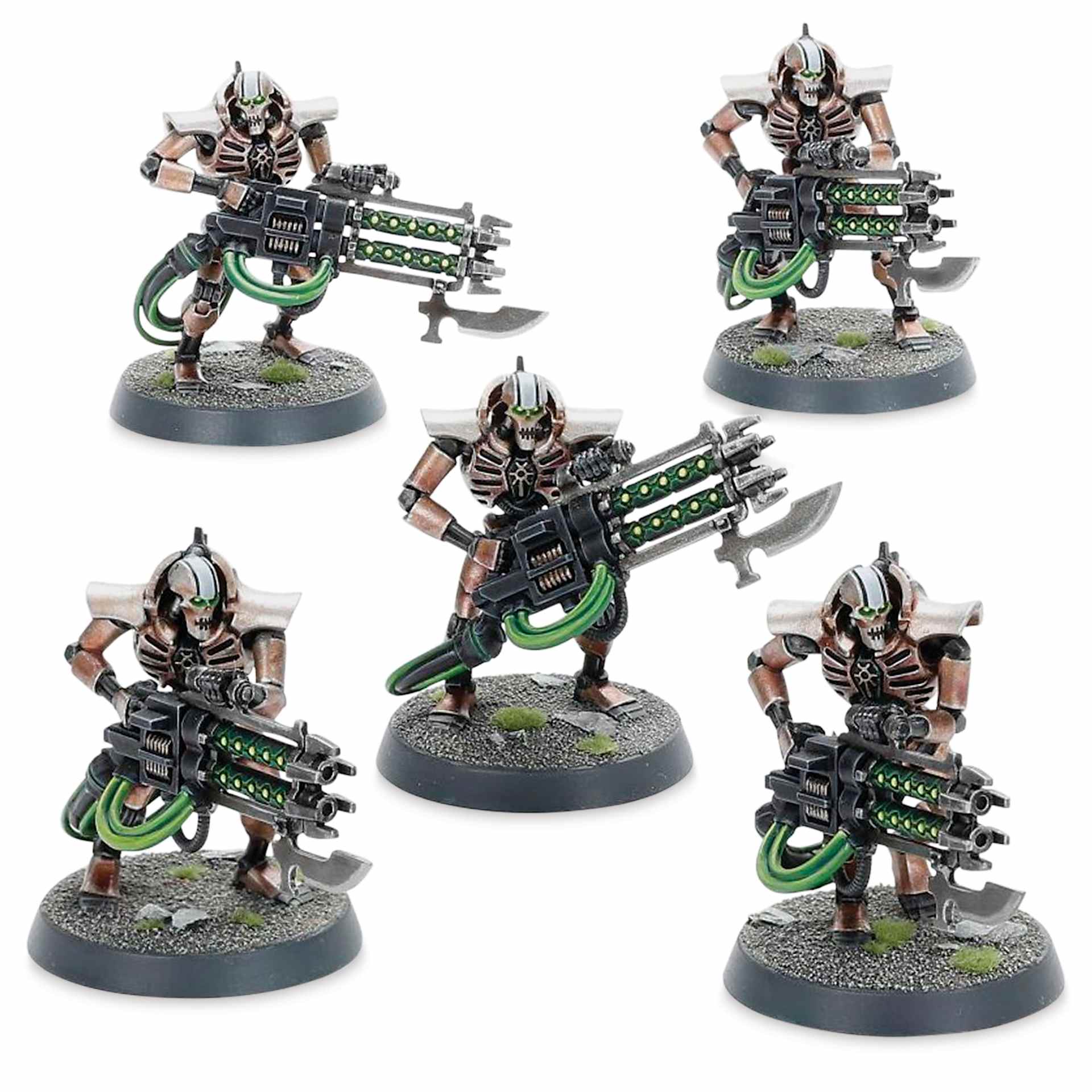 Warhammer 40K Necron Immortals Deathmarks (constructed and painted)