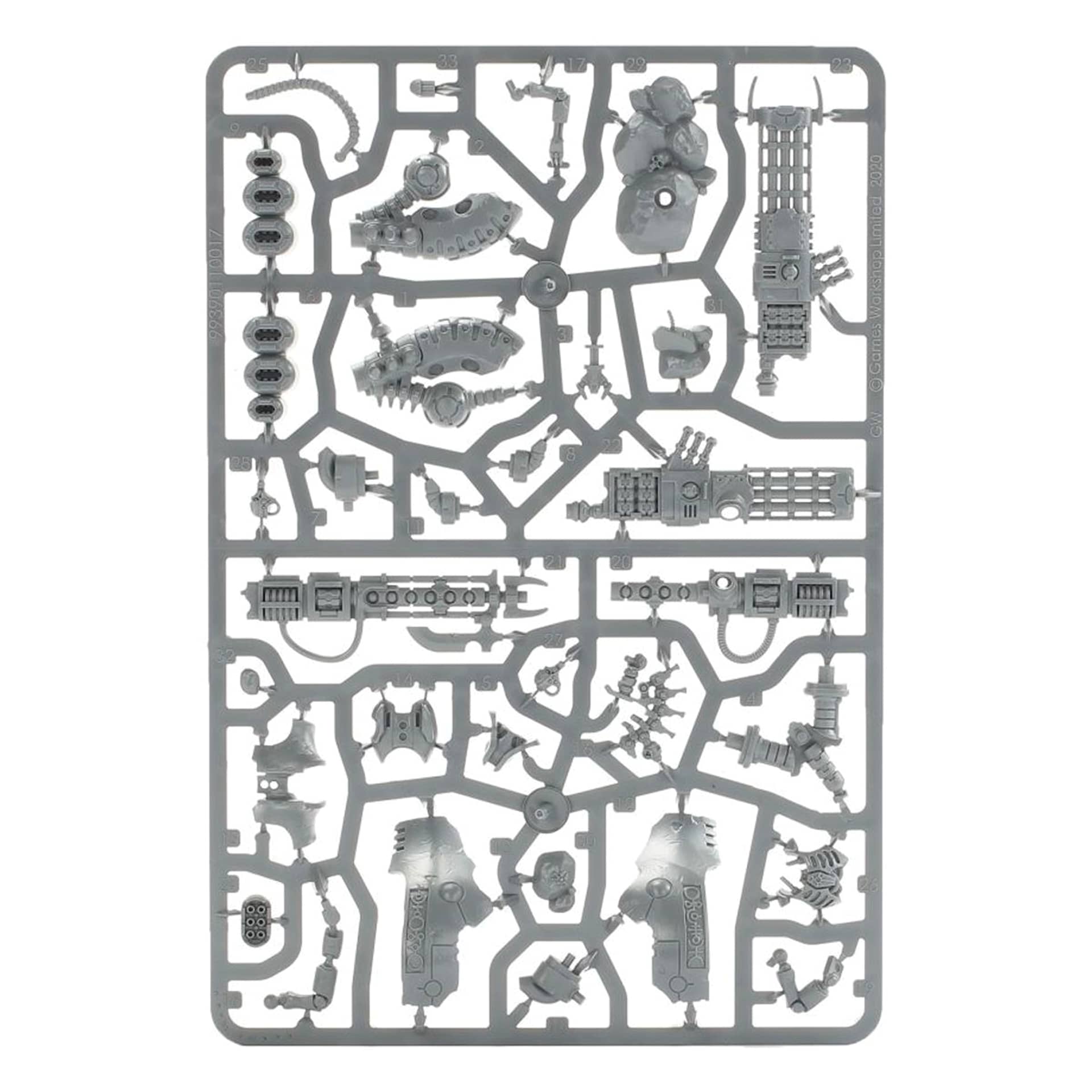 Warhammer 40K Necrons Lokhusts Heavy Destroyer, sprue